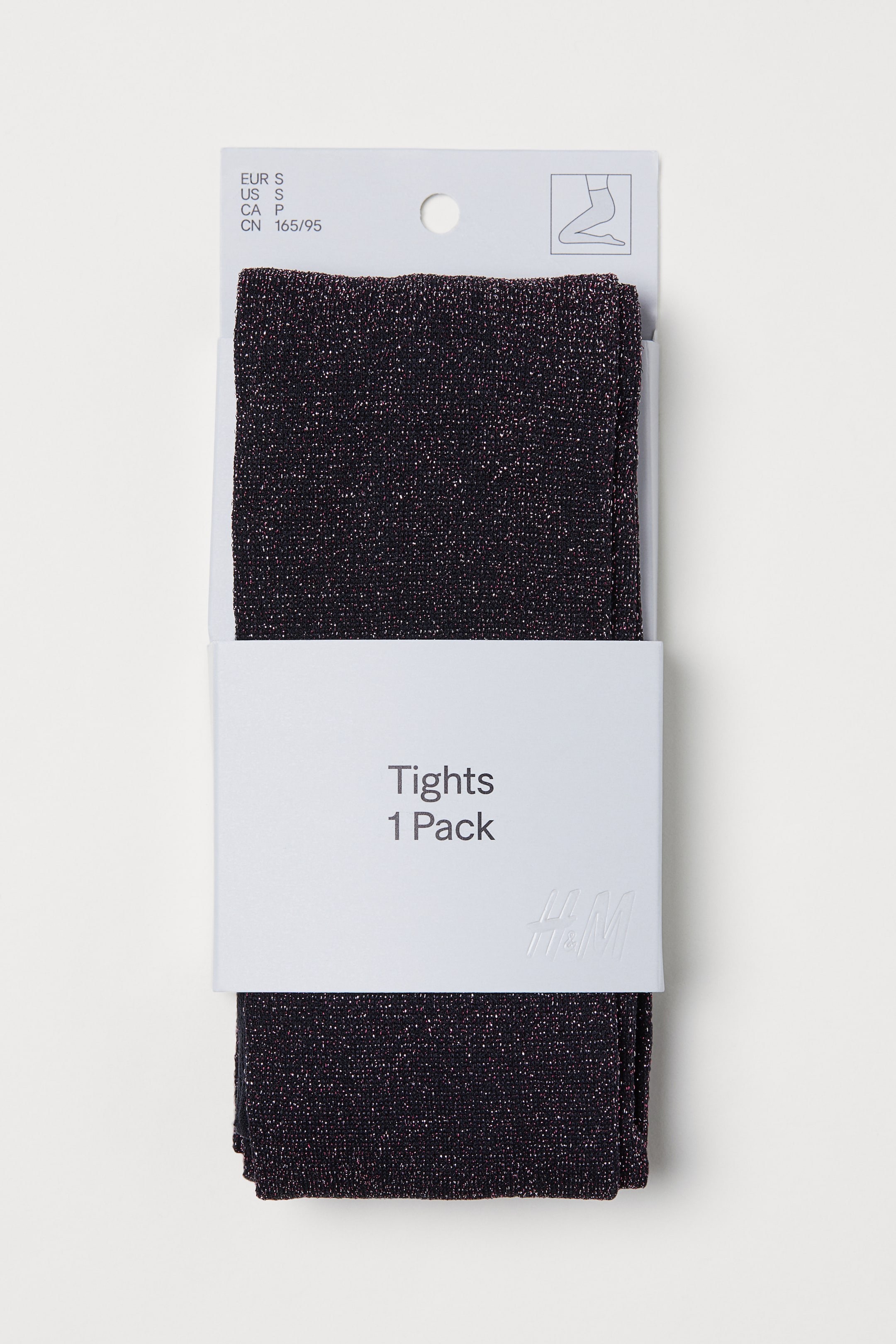 Agrandir l'image: Collant scintillant - Noir/rose scintillant - FEMME | H&M FR 1