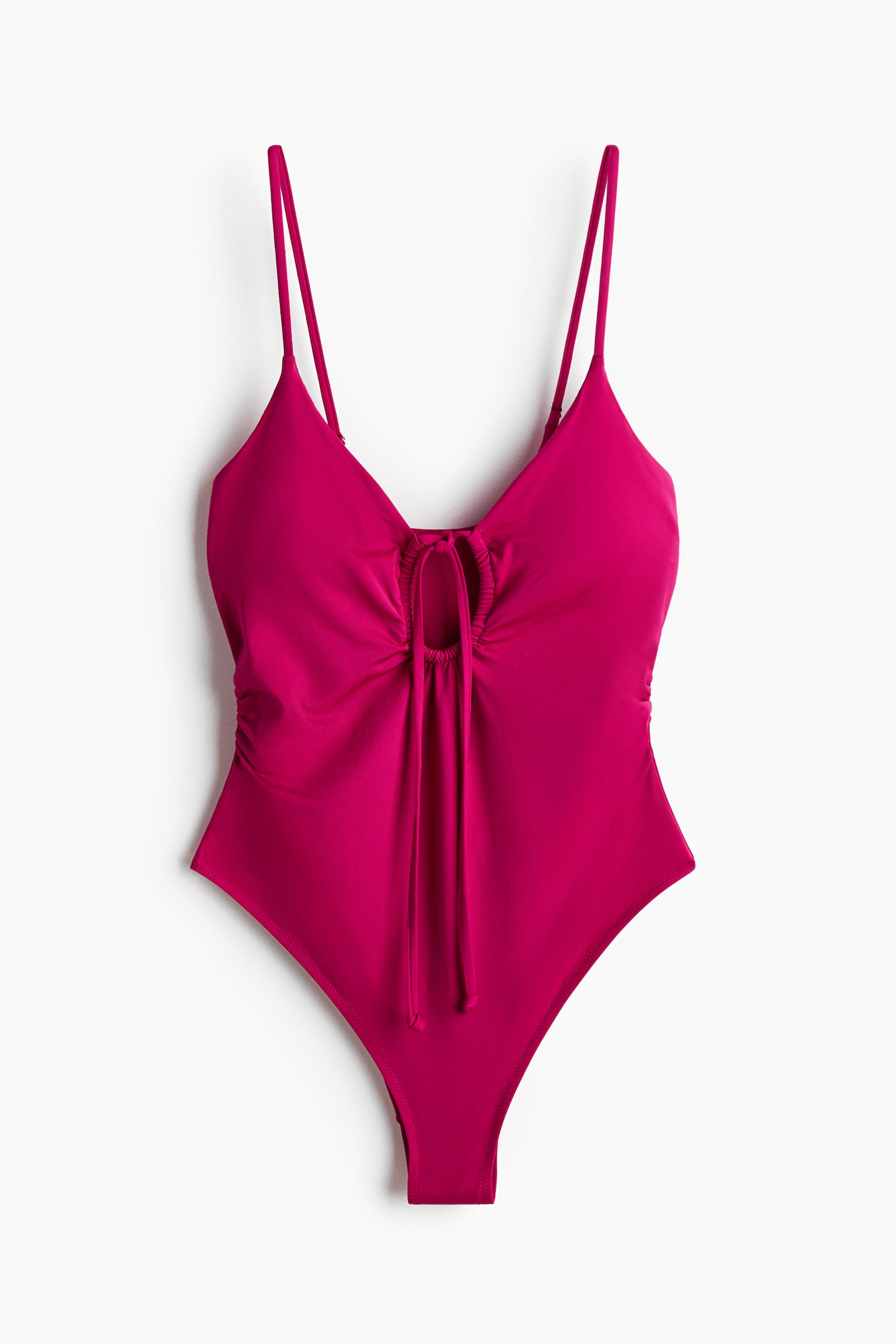 Traje de baño con relleno High Leg - Rosa oscuro - 1