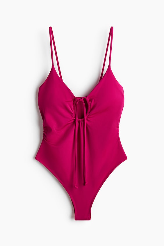 Женские купальники H&M Padded-Cup High-Leg Swimsuit