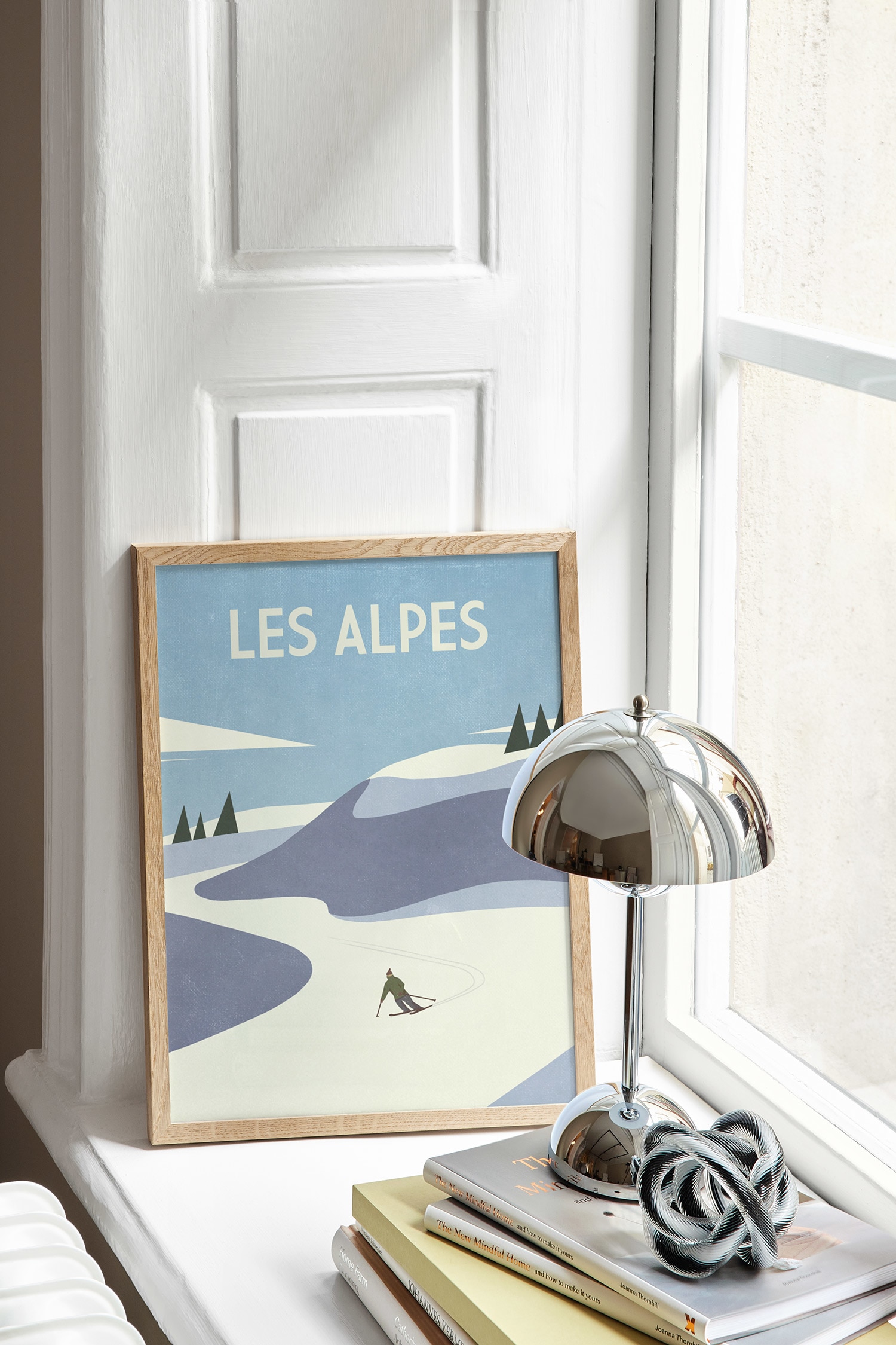 Les Alpes Poster - Blau