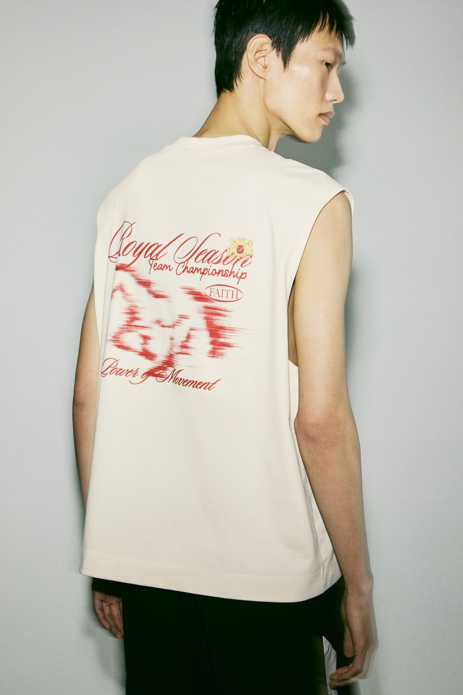 Loose Fit Printed vest top - Cream/Royal Season/Red/Unity/Green/Unity - 2