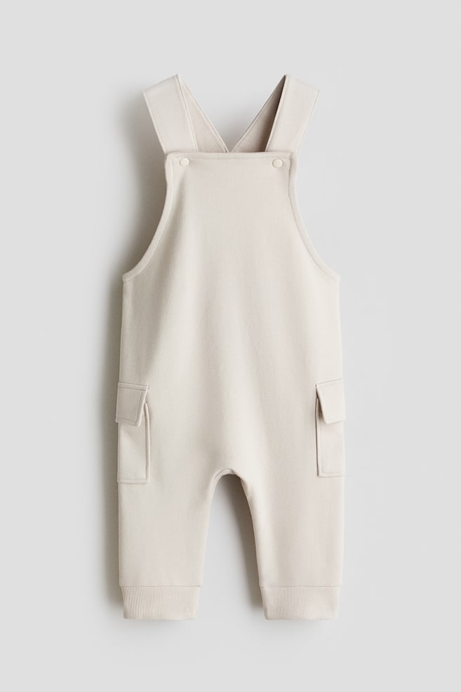 Sweatshirt dungarees - Light beige/Navy blue/Dark grey/Red/Red/Beige - 1