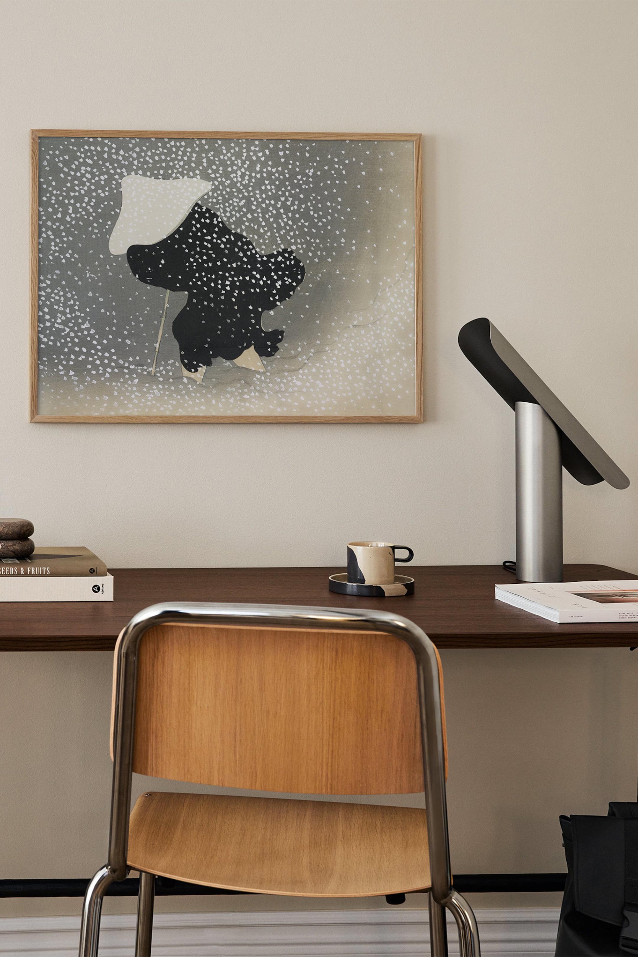 Größeres Bild anzeigen: Snow By Kamisaka Sekka Poster - Beige - Postery - Home All | H&M AT 1