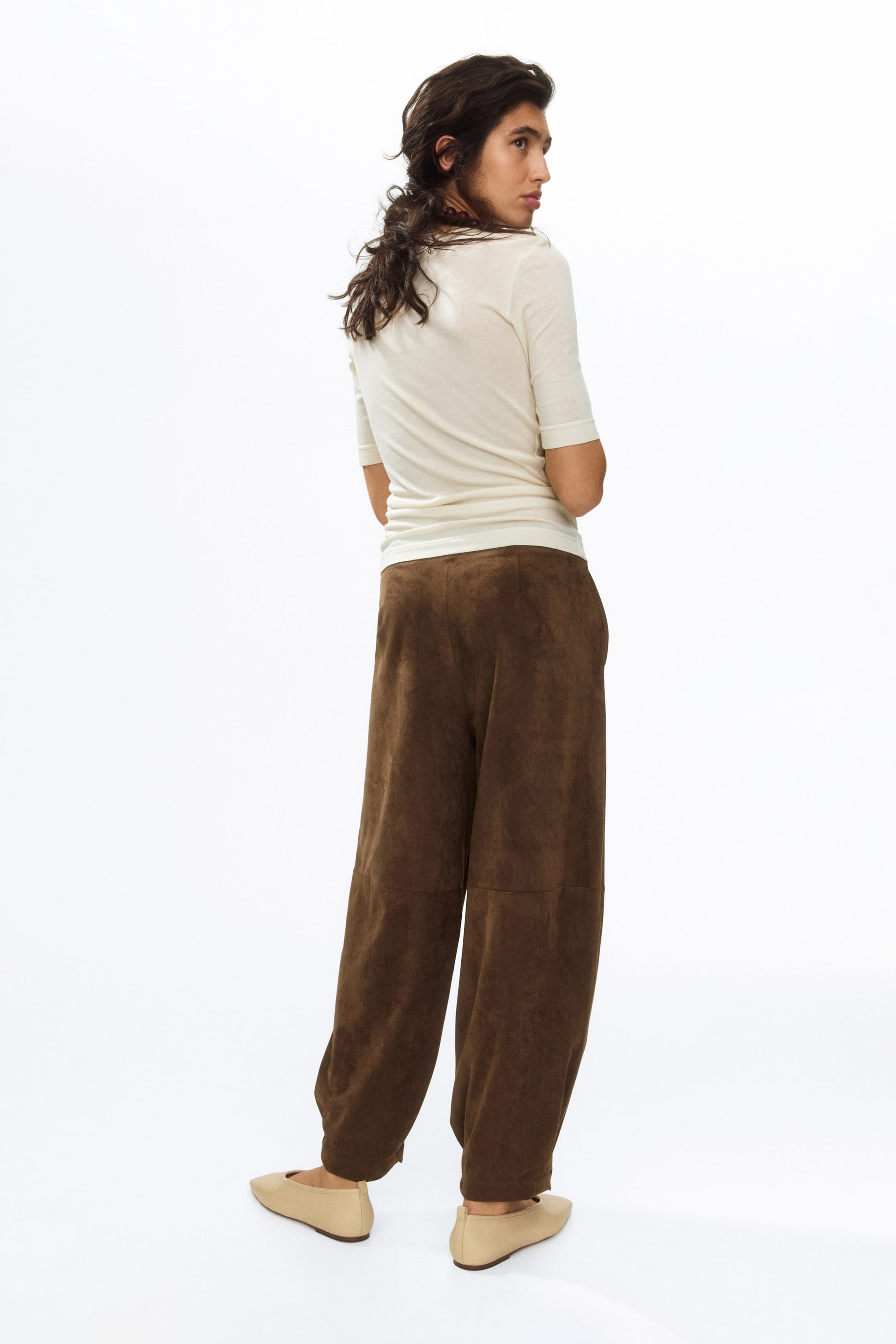 Женские брюки H&M Barrel-Leg Pants — фото 5