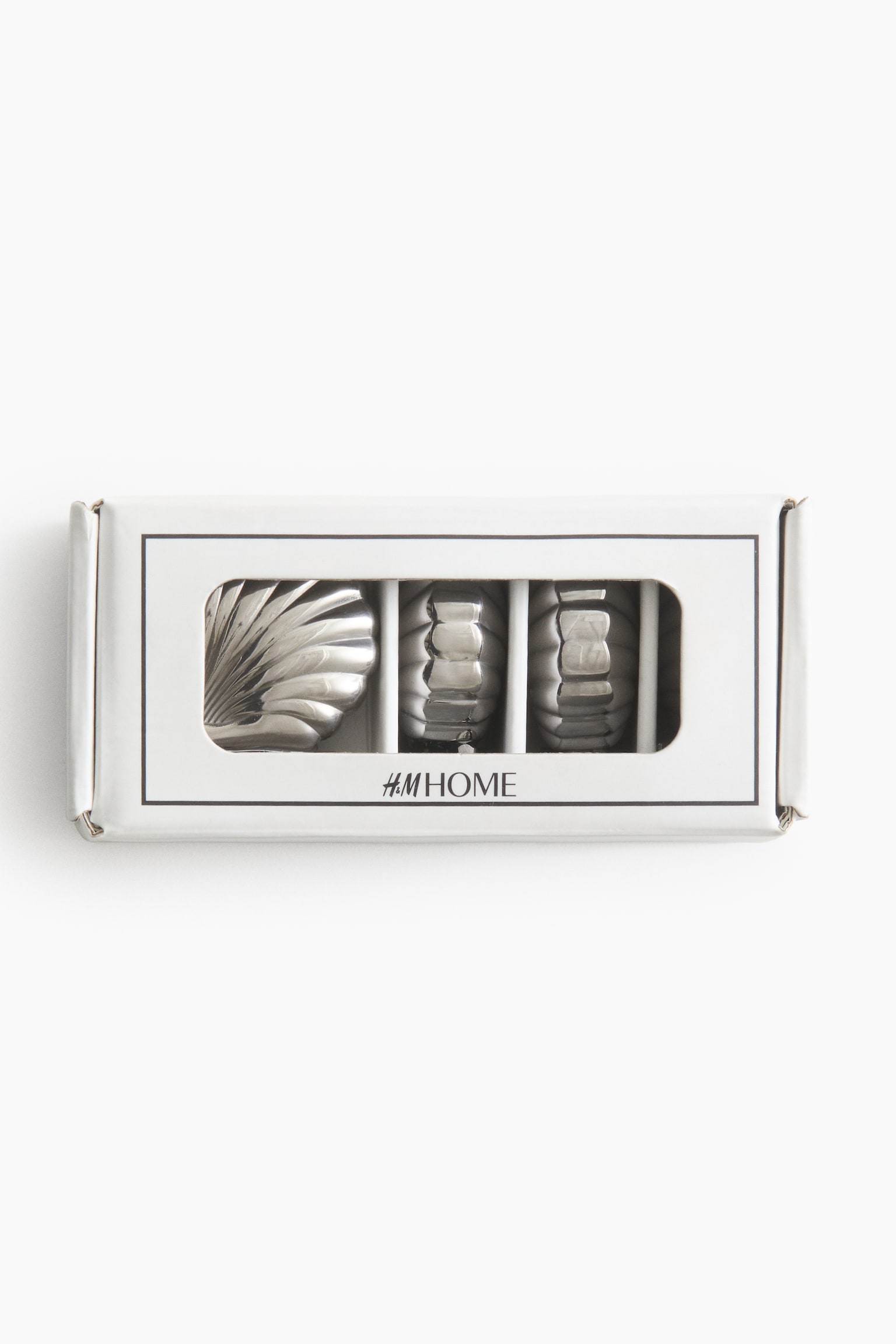 4-pack seashell tablecloth weights-Silver-coloured - 3