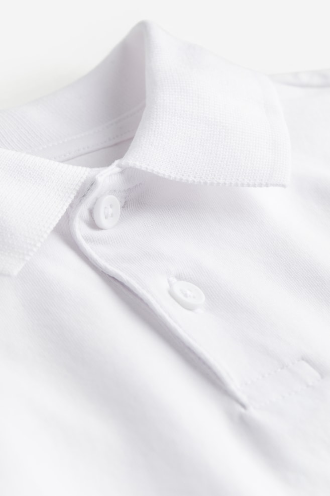 Polo shirt - White/Navy blue - 3