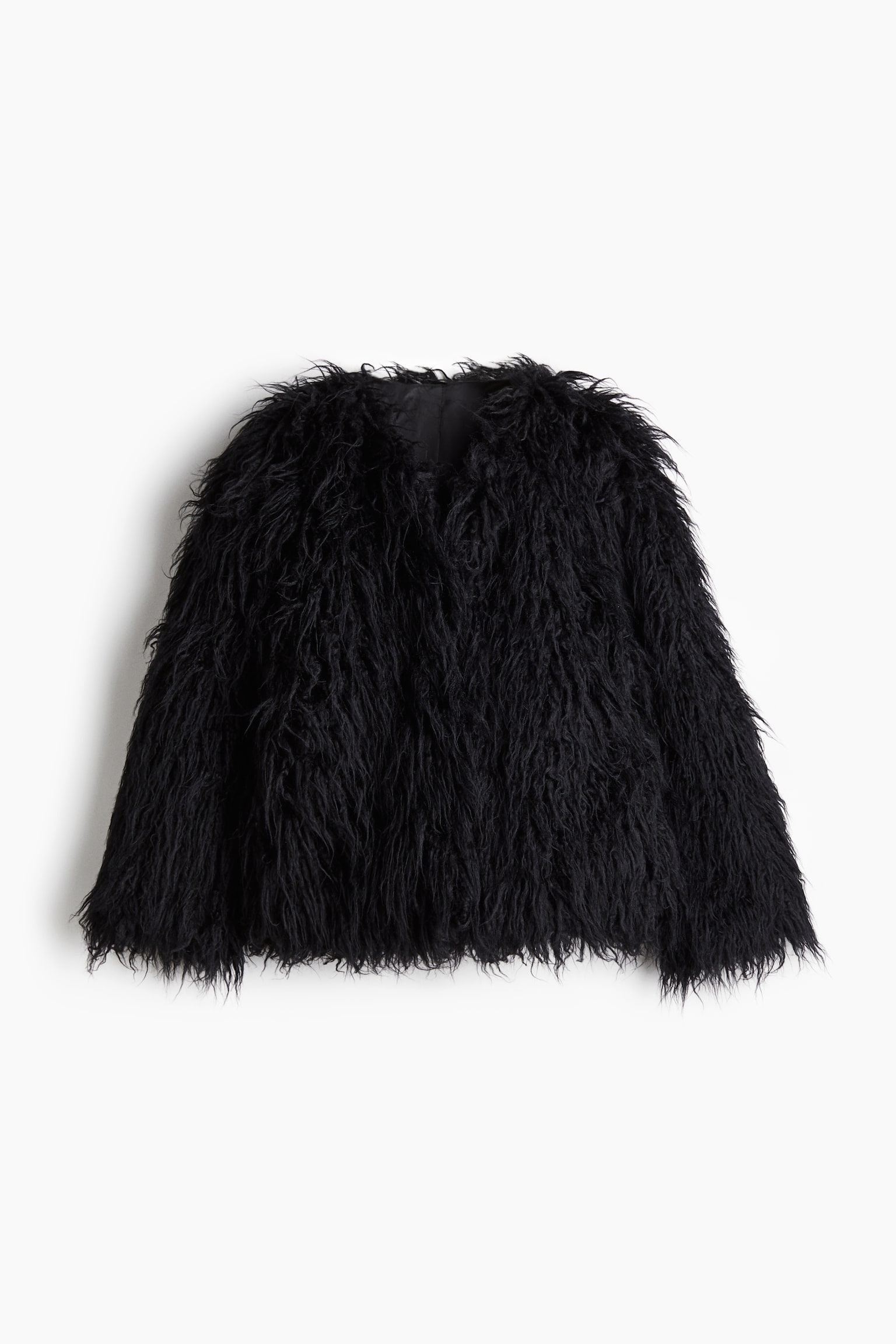 Fluffy jacket - Black - 2