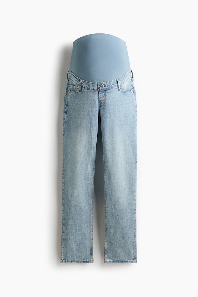 MAMA Slim Straight High Jeans - Light denim blue/Dark denim grey/Dark denim blue - 1