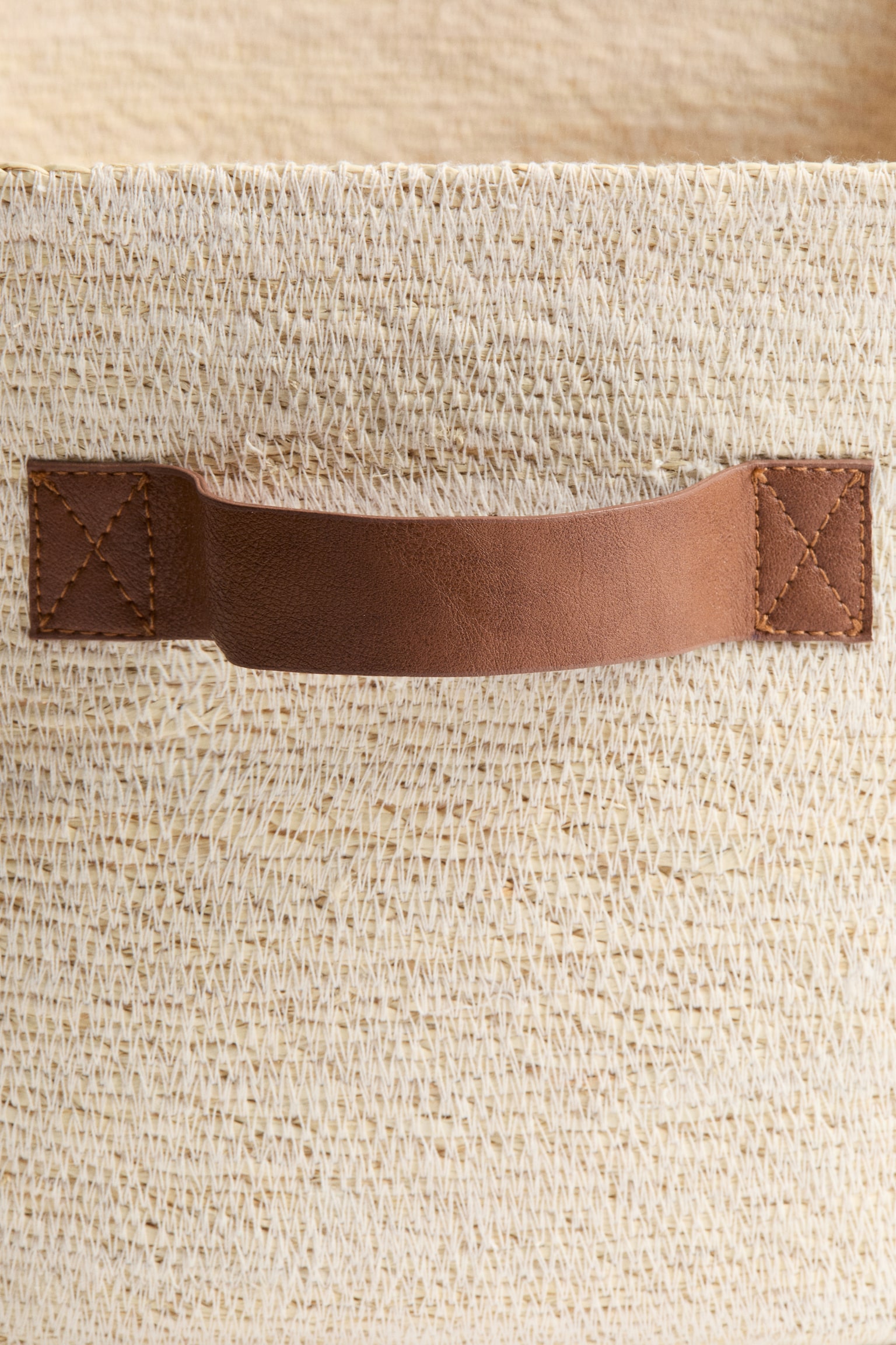 Кошик для зберігання з морської трави - Світло-бежевий - 3