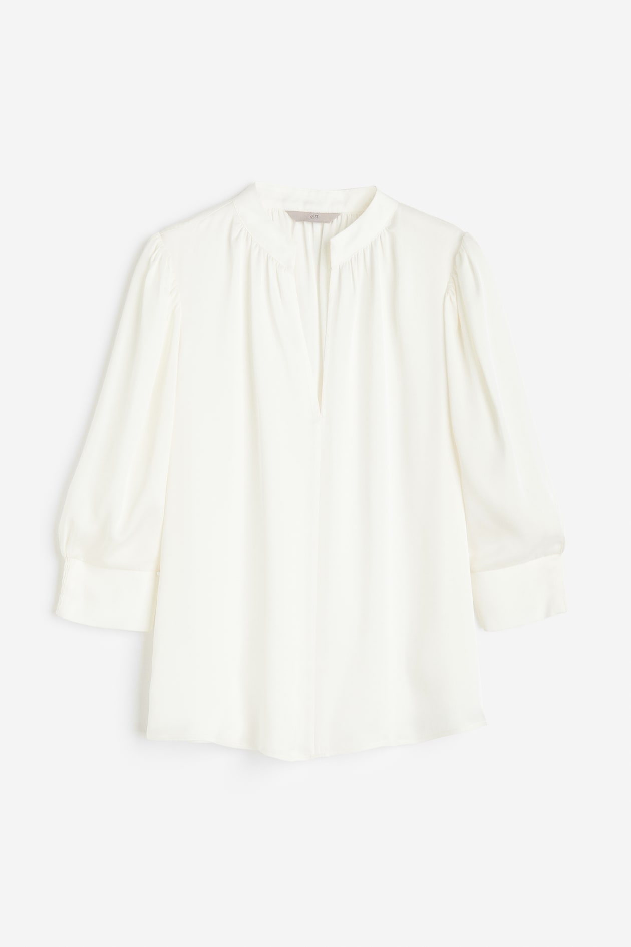 Stand-up Collar Blouse - White - Ladies | H&M US