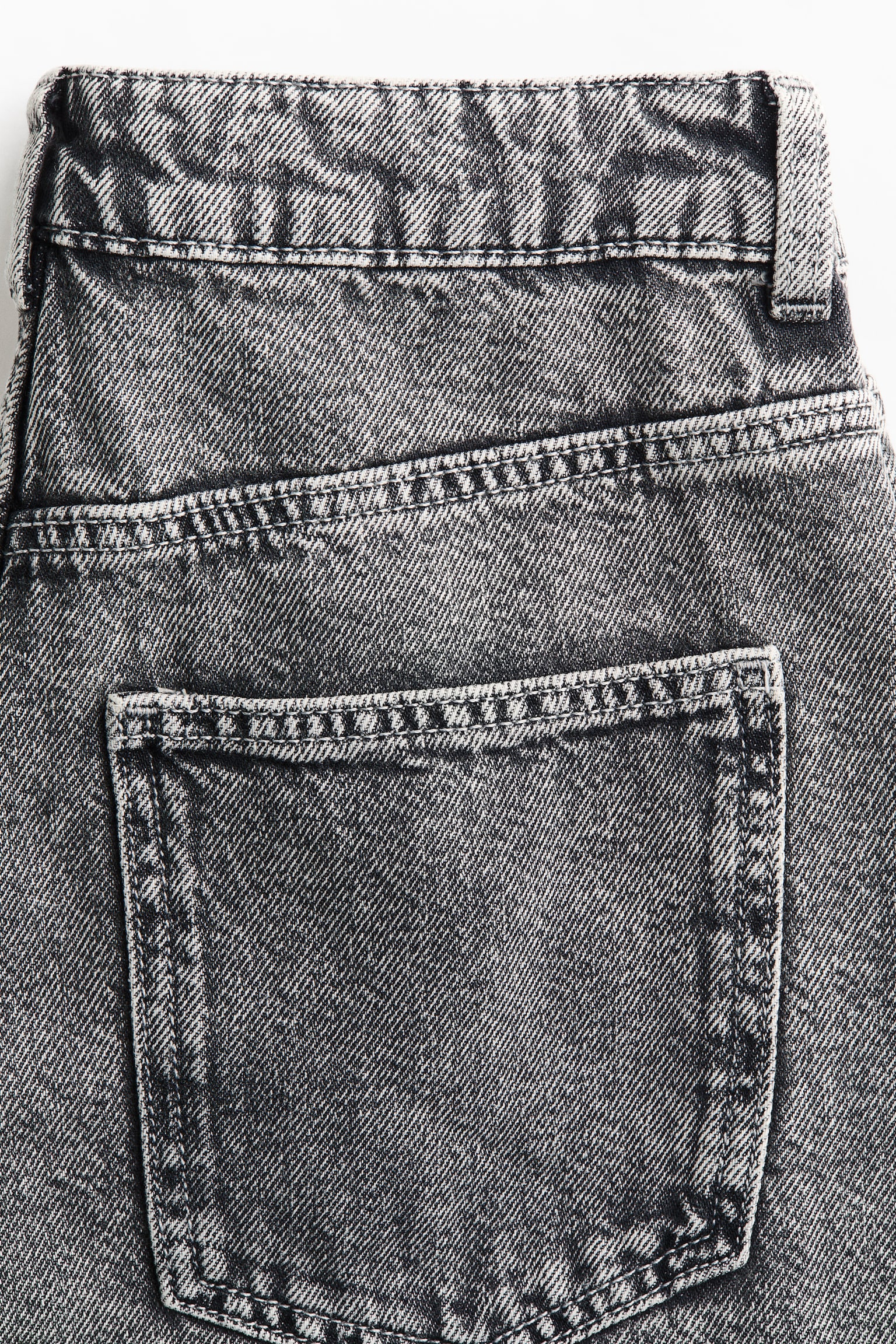 Женские джинсы H&M Barrel-Leg High-Waist, цвет: Джинсовый серый — фото 7