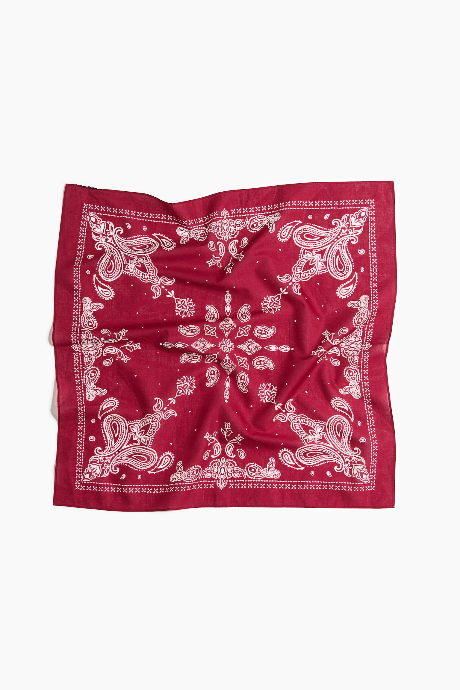 Foulard en coton - Rouge/motif paisley/Bordeaux/motif paisley/Beige/motif paisley/Bleu marine/motif paisley