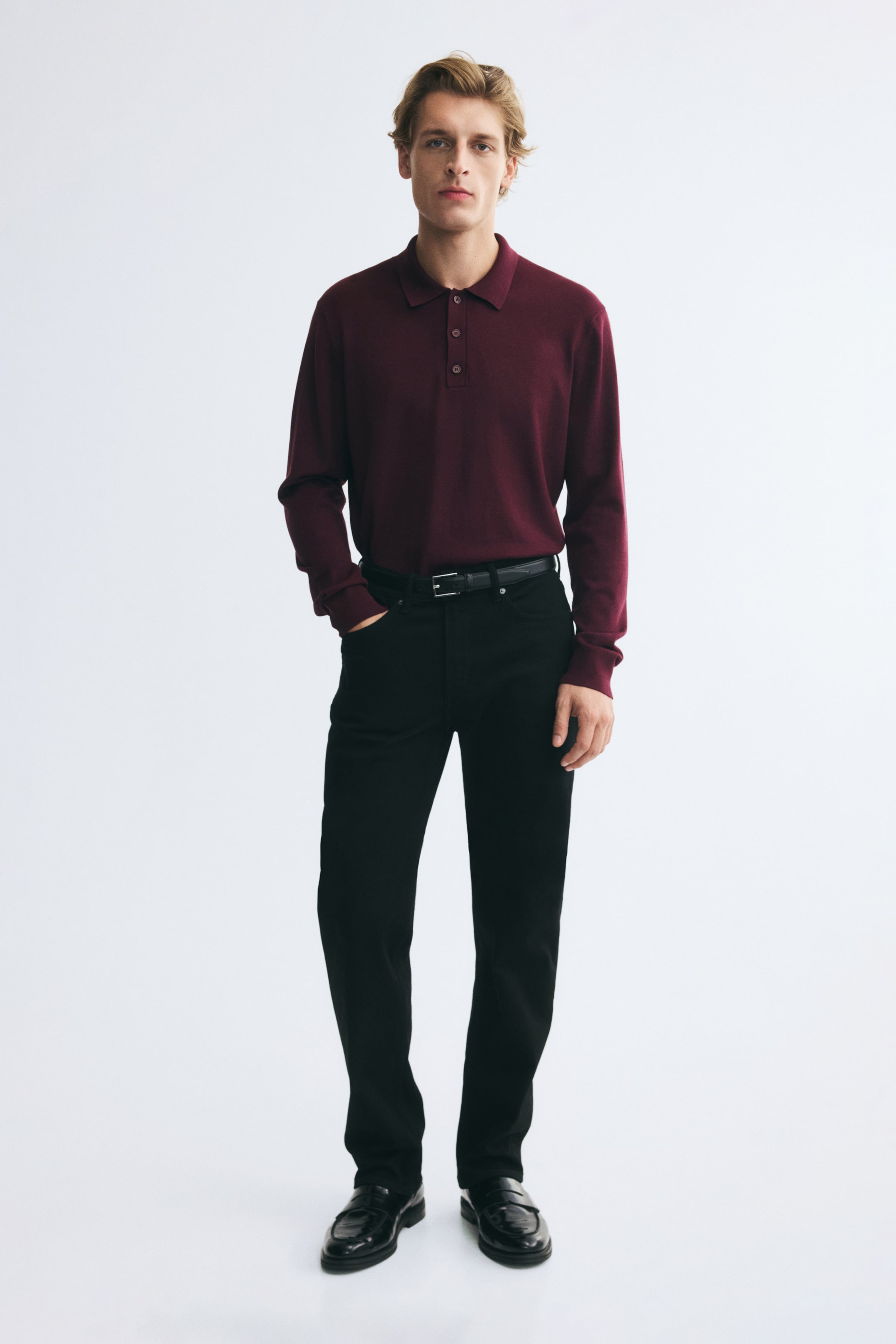 Regular-Fit Knit Polo Shirt
