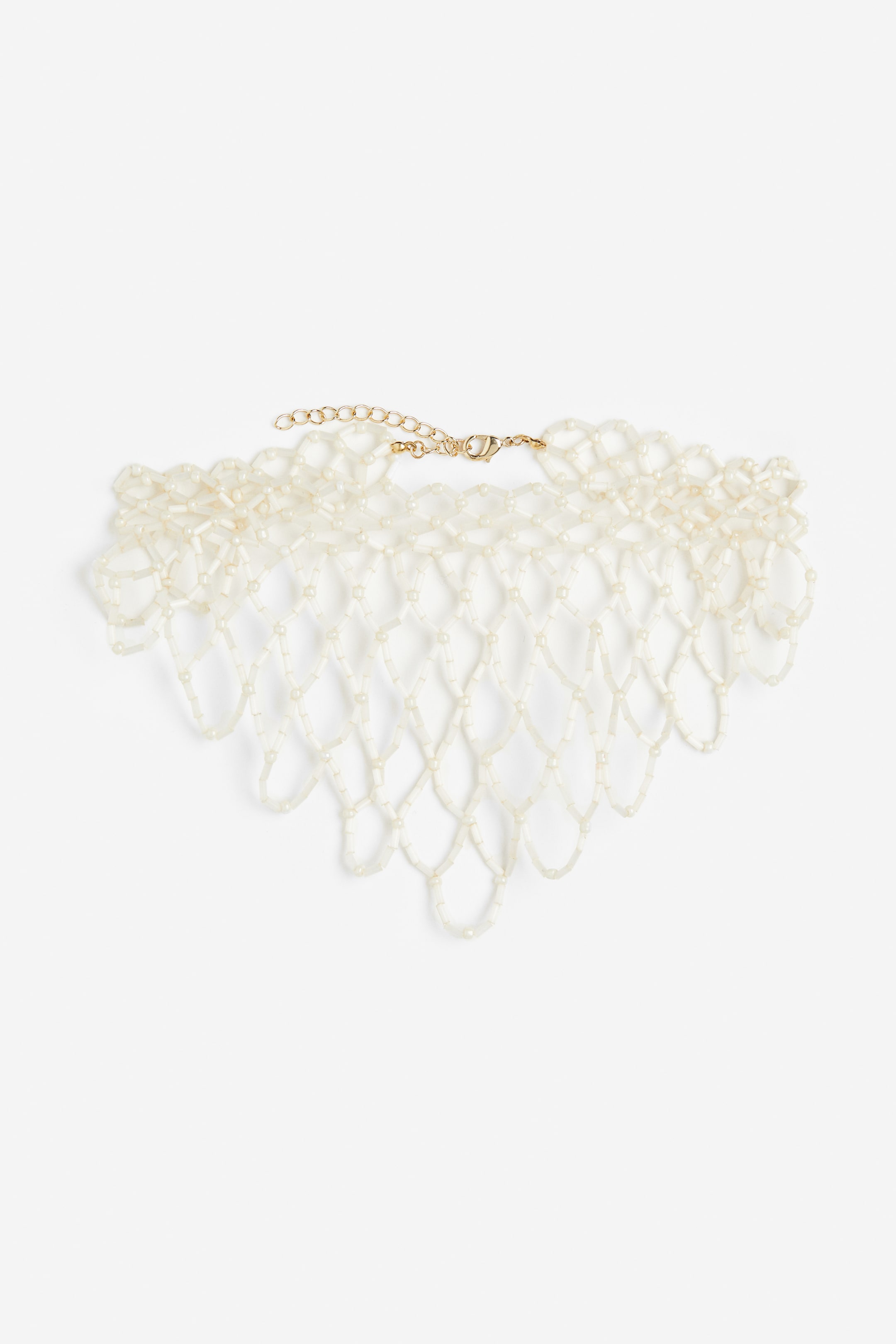 View larger image: Short beaded necklace - White - Ladies | H&M HK 1