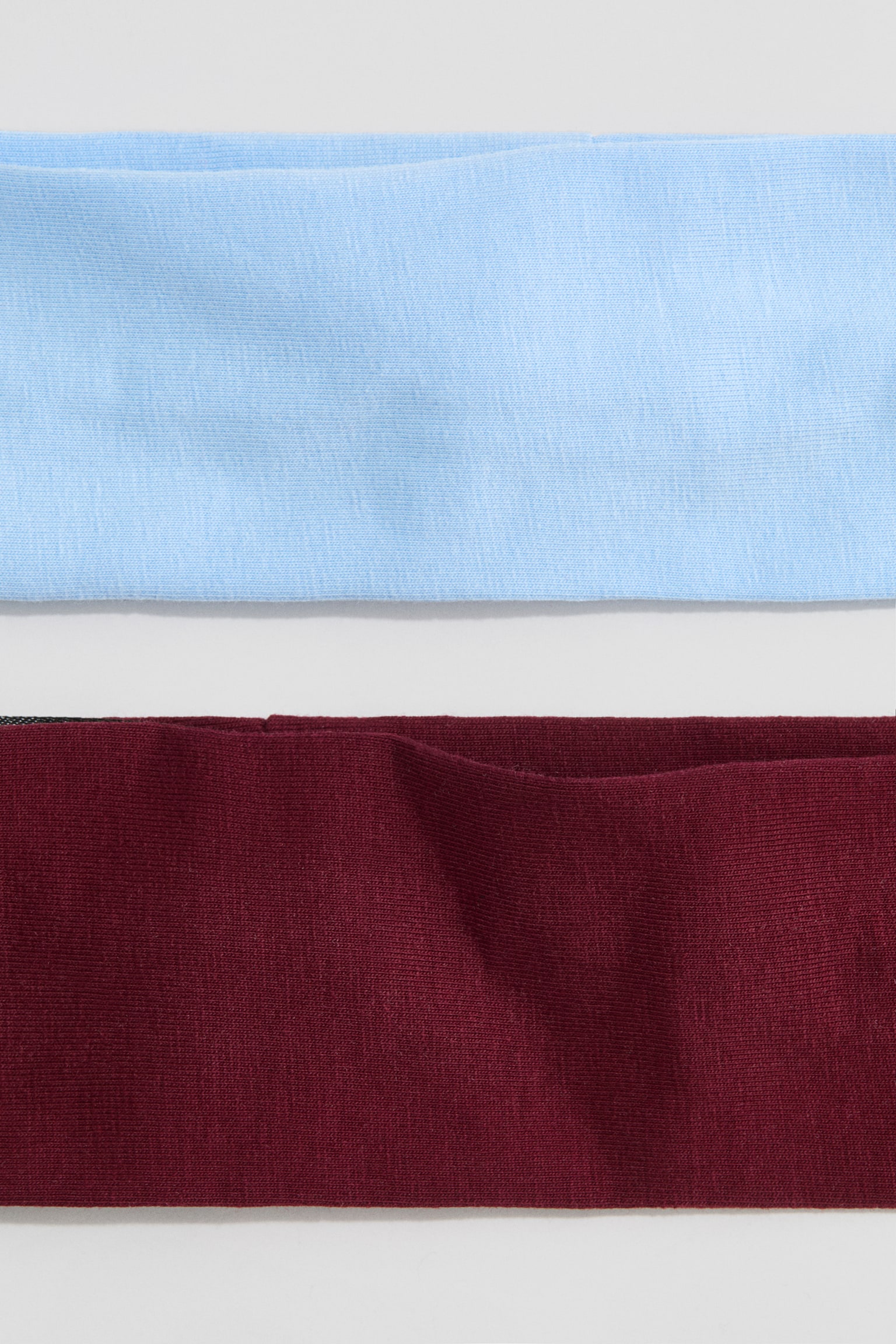 Детские аксессуары для волос H&M 2-Pack Jersey Headbands, цвет: Синий / Красный — фото 2