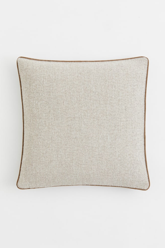 Canvas cushion cover - Light beige marl - 1