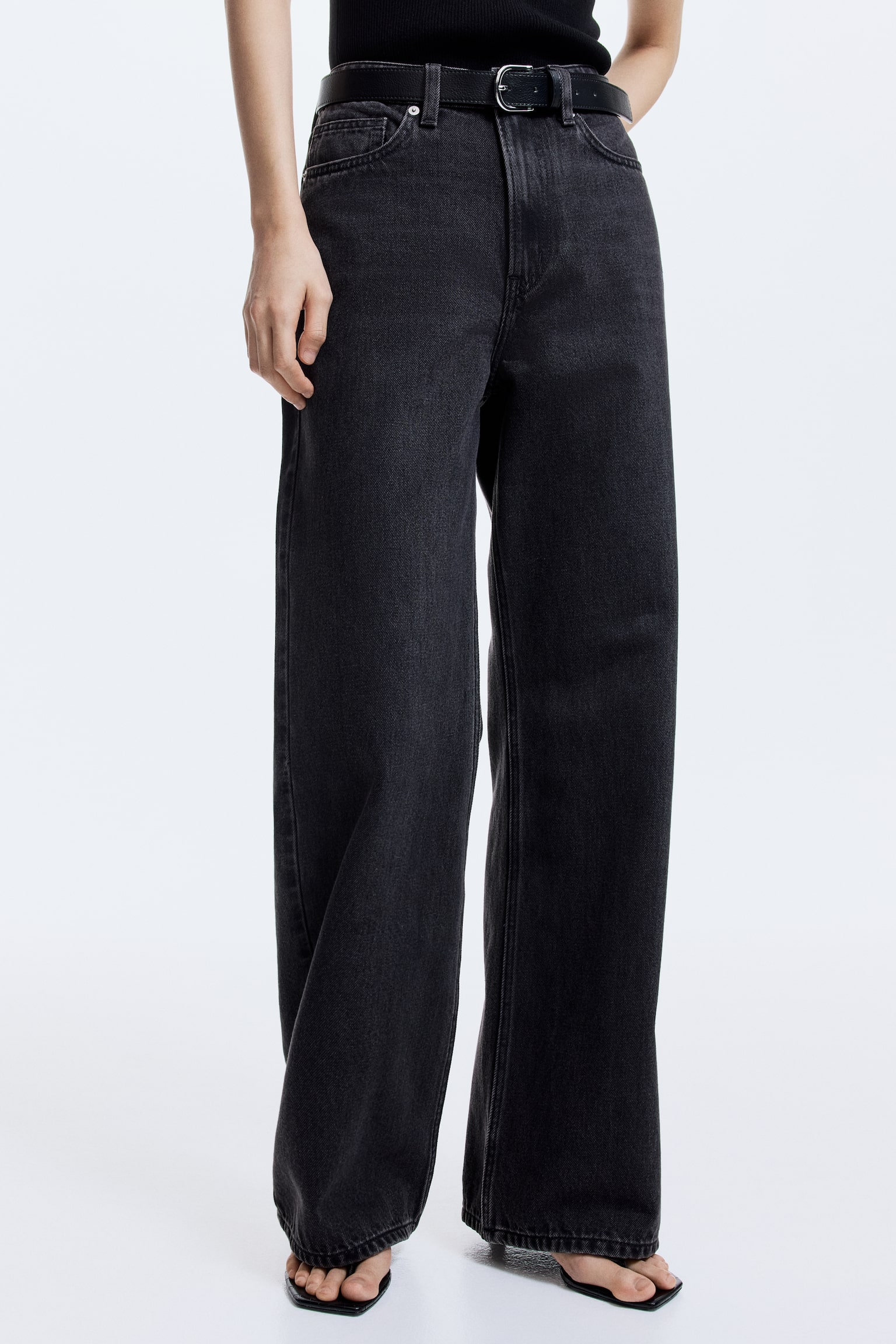 Wide High Jeans - Ausgewaschenes Schwarz/Schwarz/Denimgrau/Denimblau/Dunkles Denimblau/Dunkles Denimblau/Dunkelgrau/Marineblaues Denim/Dunkles Denimblau/Weiß/Denimblau/Helles Denimblau/Helles Denimblau/Helles Denimblau/Grau/Schwarz/Denimblau/Helles Denimblau/Weiß - 8