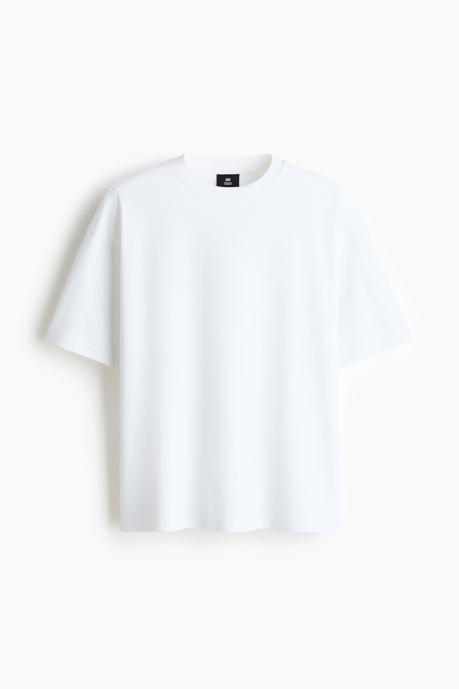 טישירט Oversized Fit - לבן/בז' כהה/אפור/שחור - 1