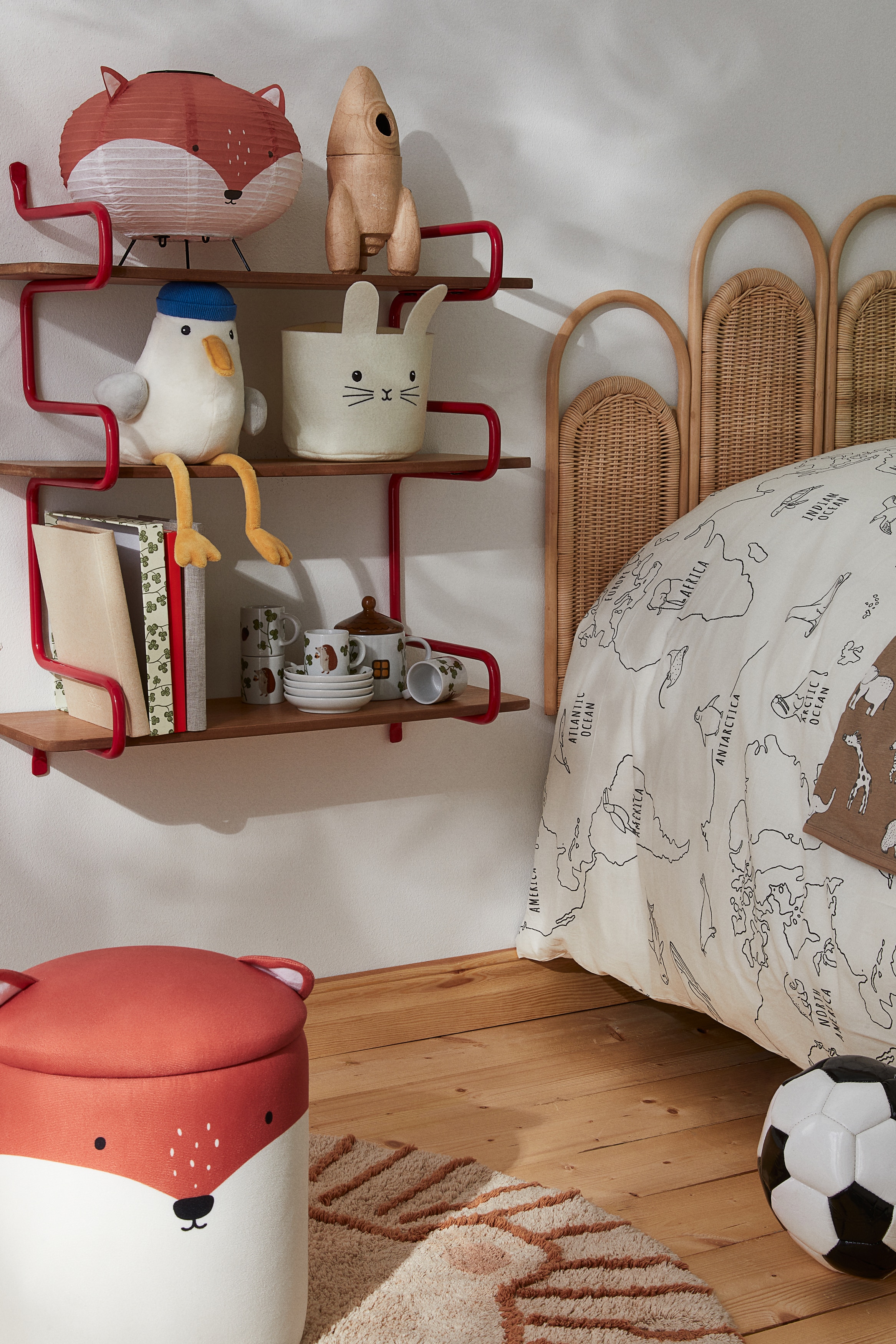 Çocuklar için Duvar Rafı - Kırmızı - Home All | H&M TR