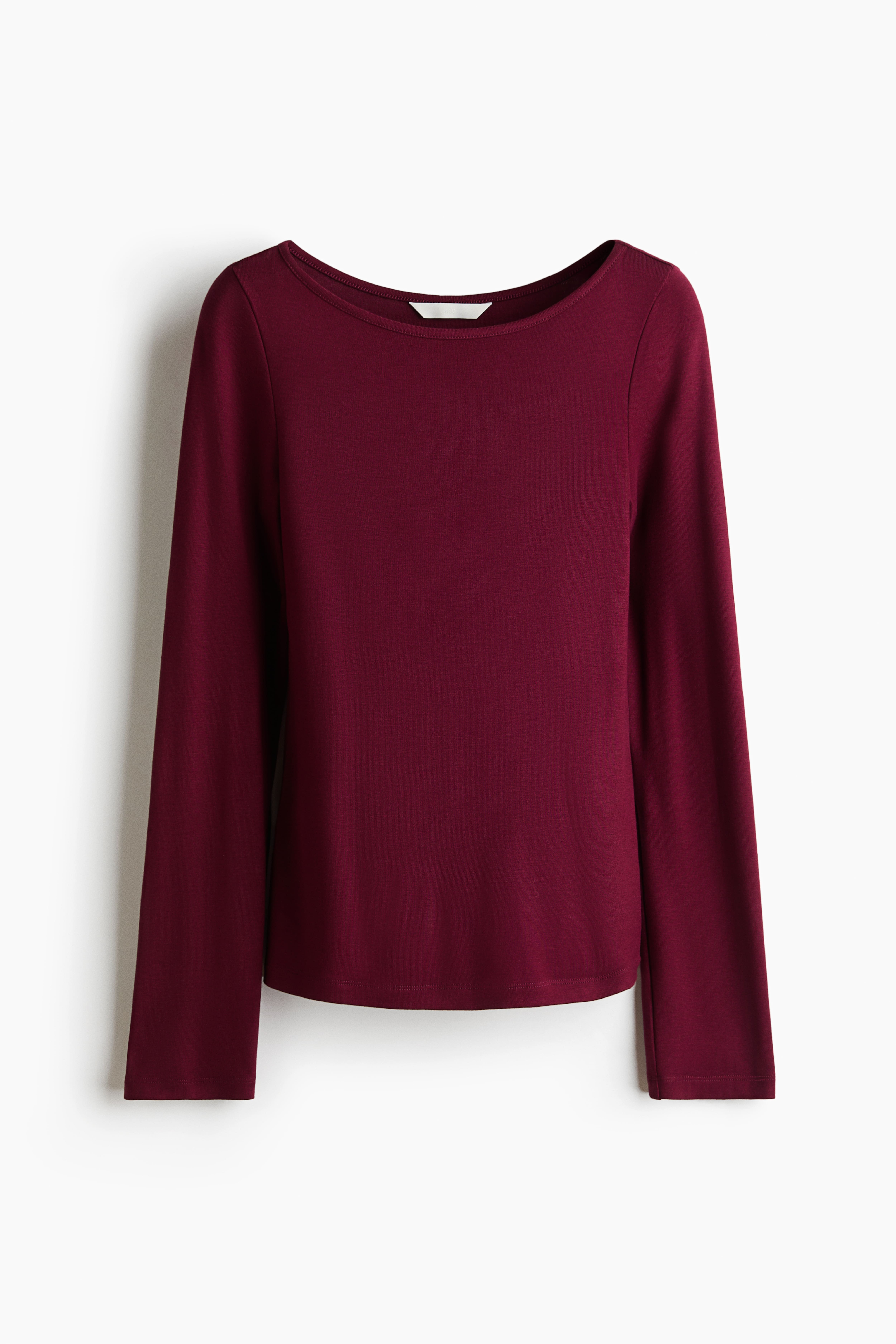 Long-Sleeved Fine-Knit Top