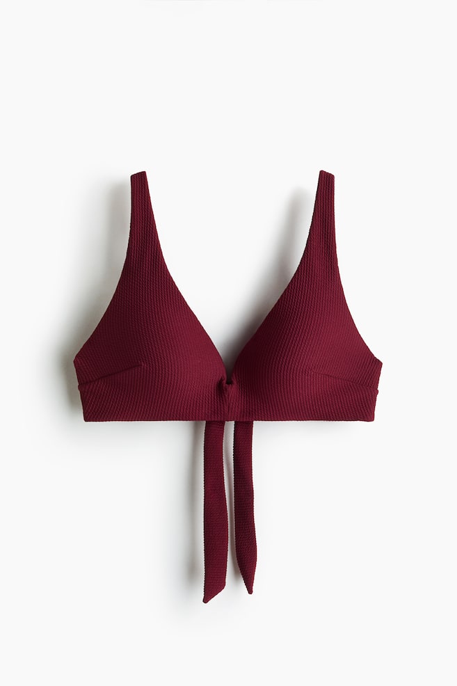 Top bikini push-up - Rosso scuro/Verde/Nero/Marrone scuro - 1