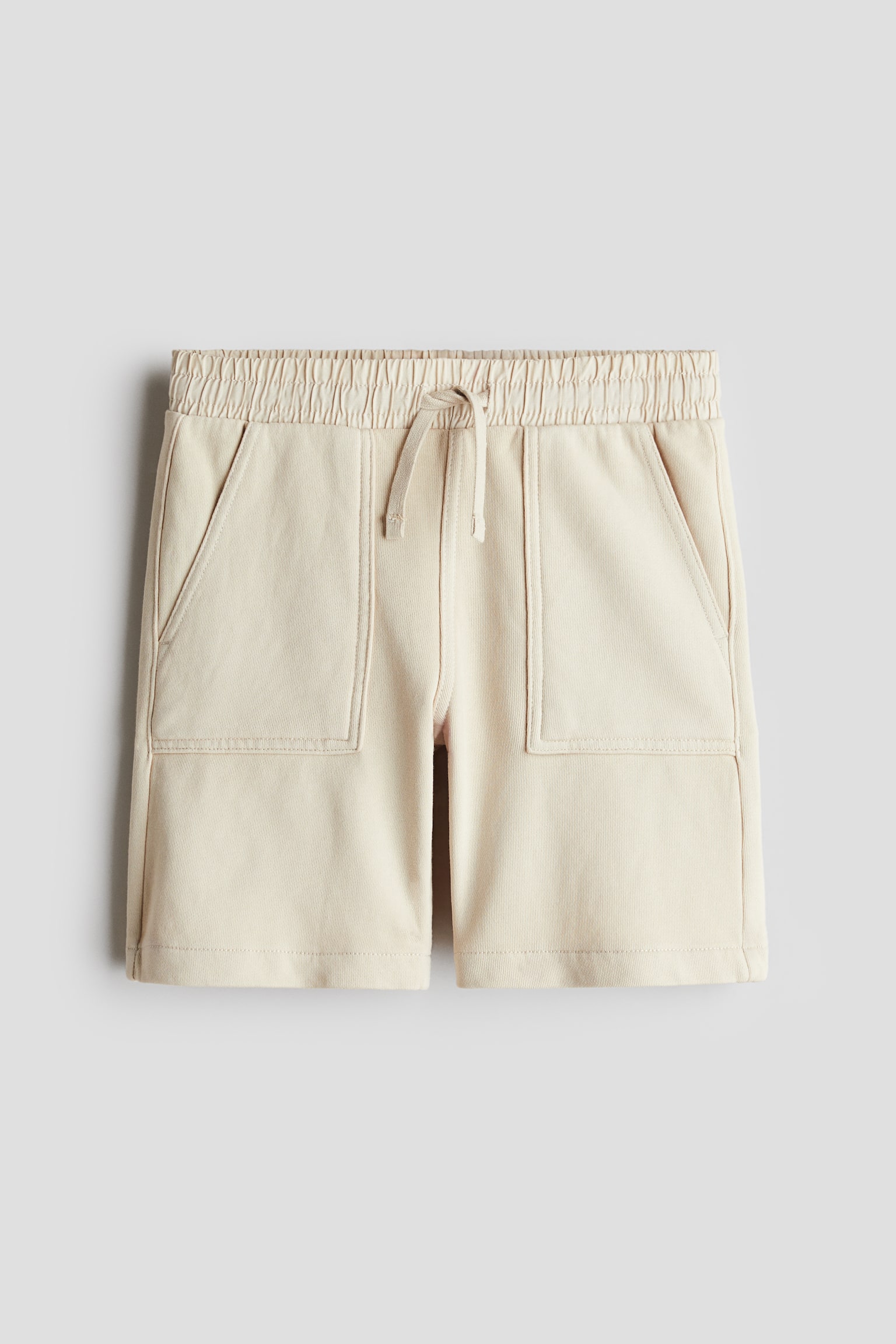 Sweatshirt shorts - Beige/Khaki green - 1