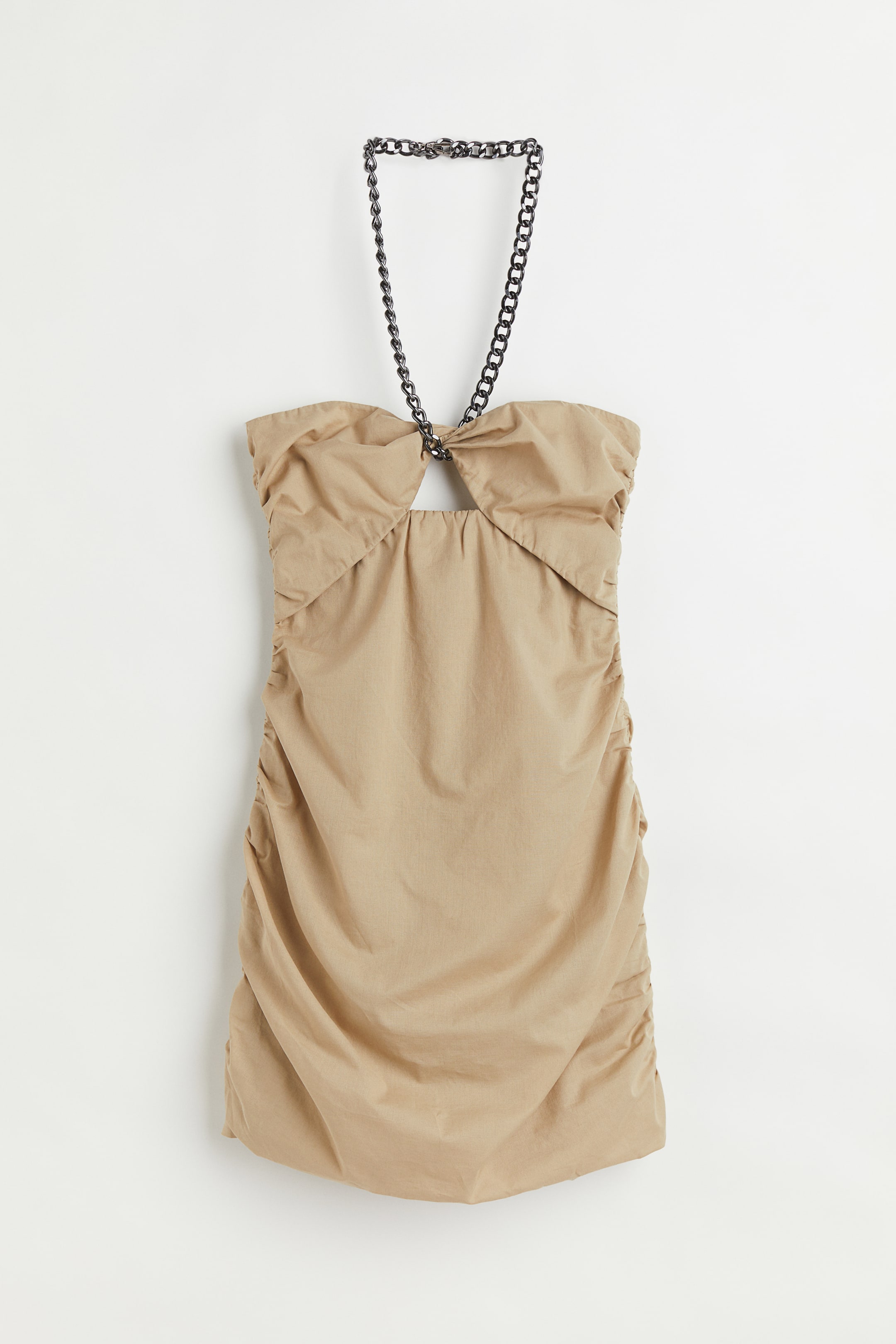 View larger image: Halterneck dress - Khaki beige - Ladies | H&M 1
