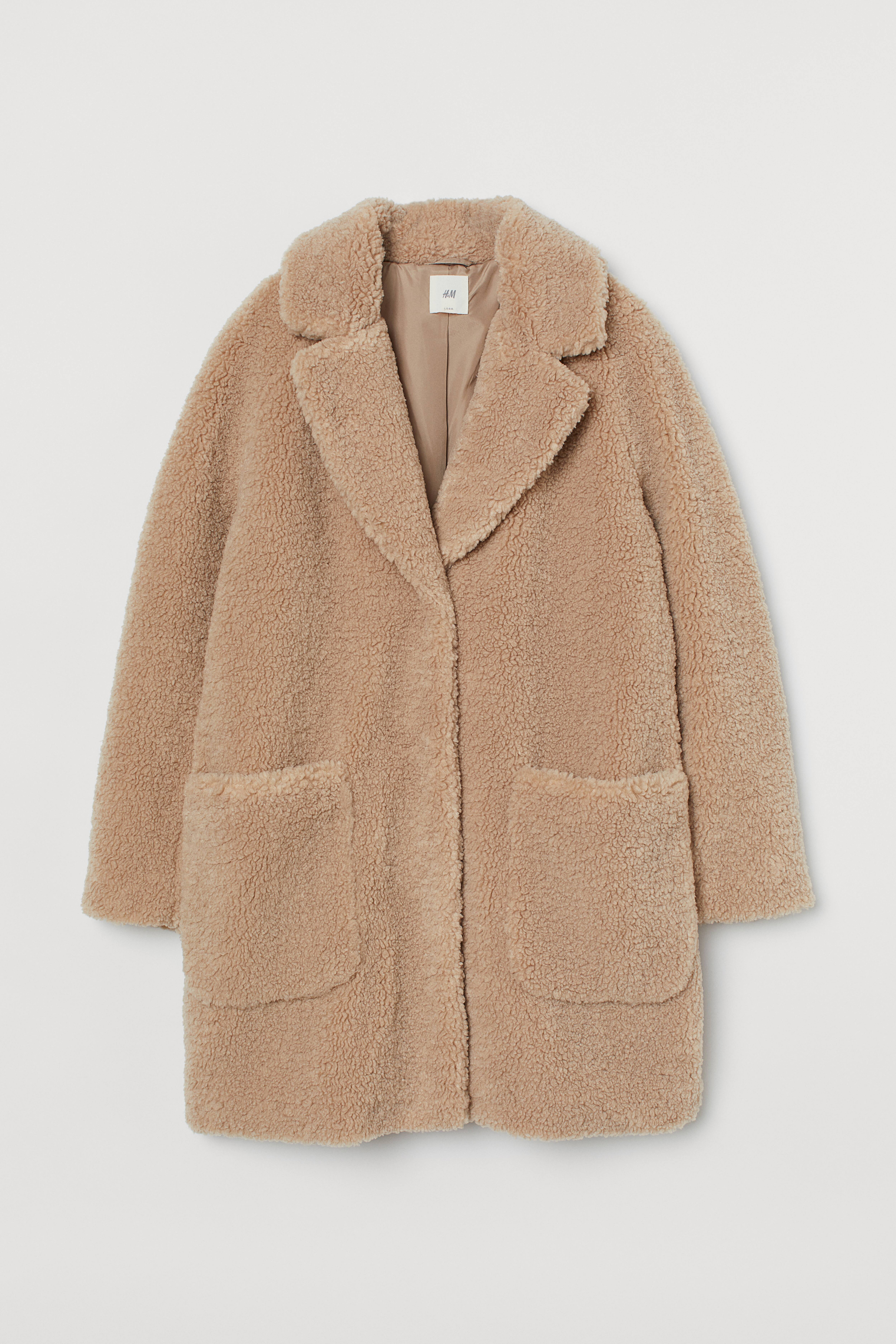 H&M sale Faux Shearling Teddy Jacket