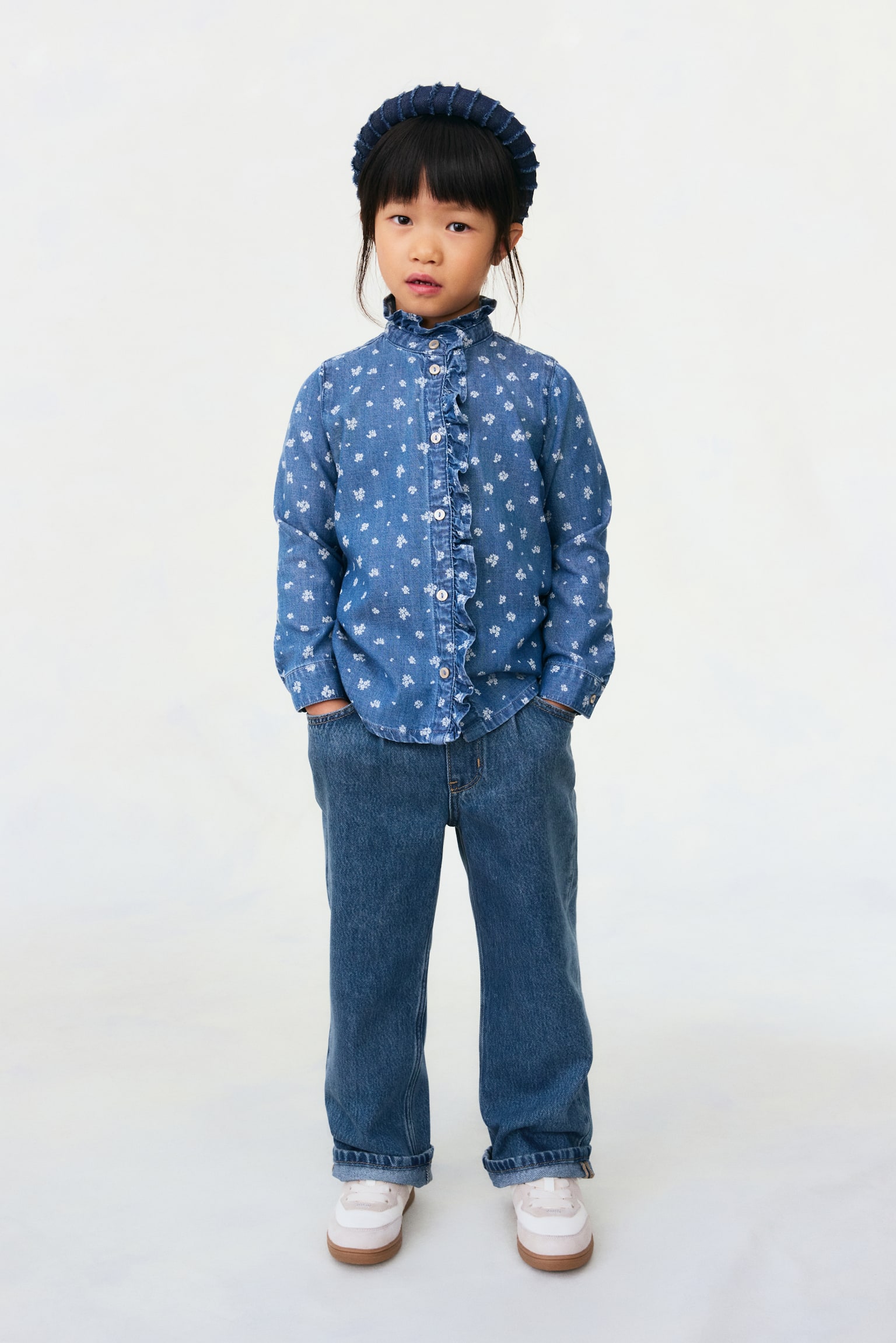 Wide leg jeans - Modrá - 2