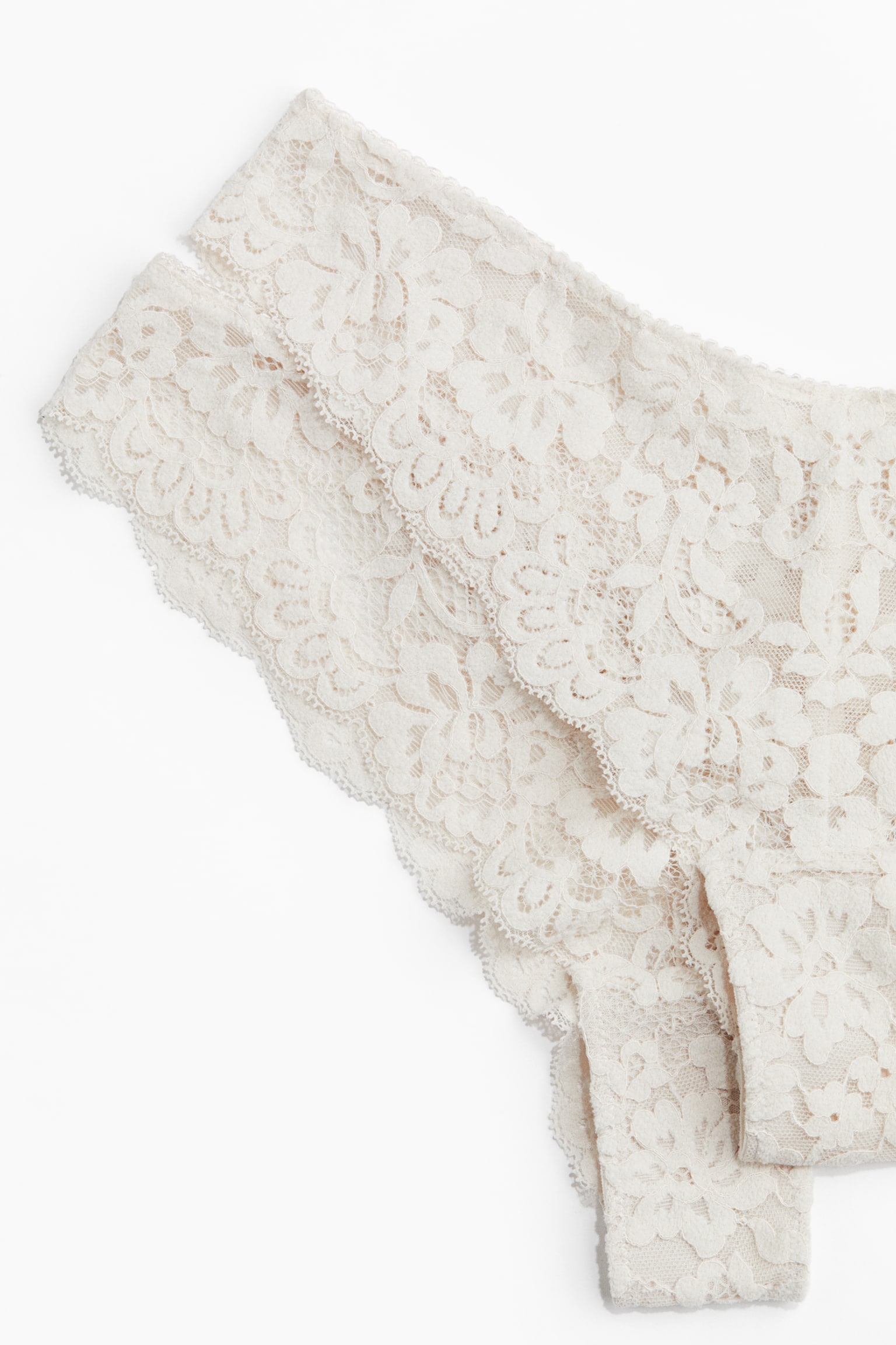 2-pack lace Brazilian briefs - Pale beige/Black - 6