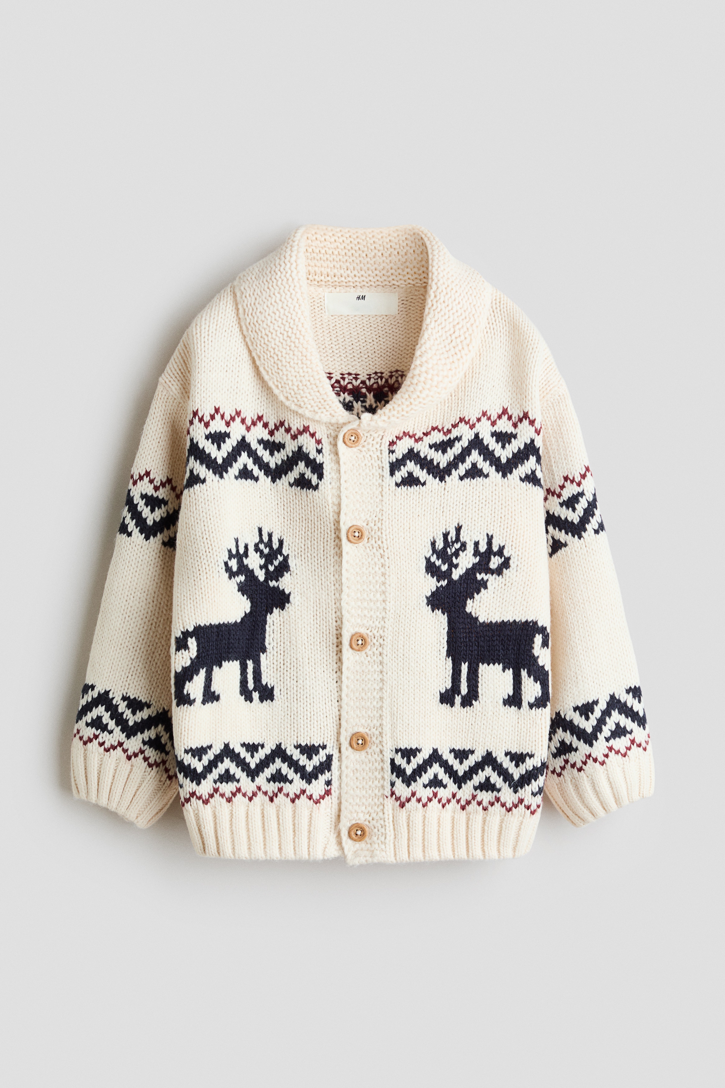 Cardigan in maglia jacquard