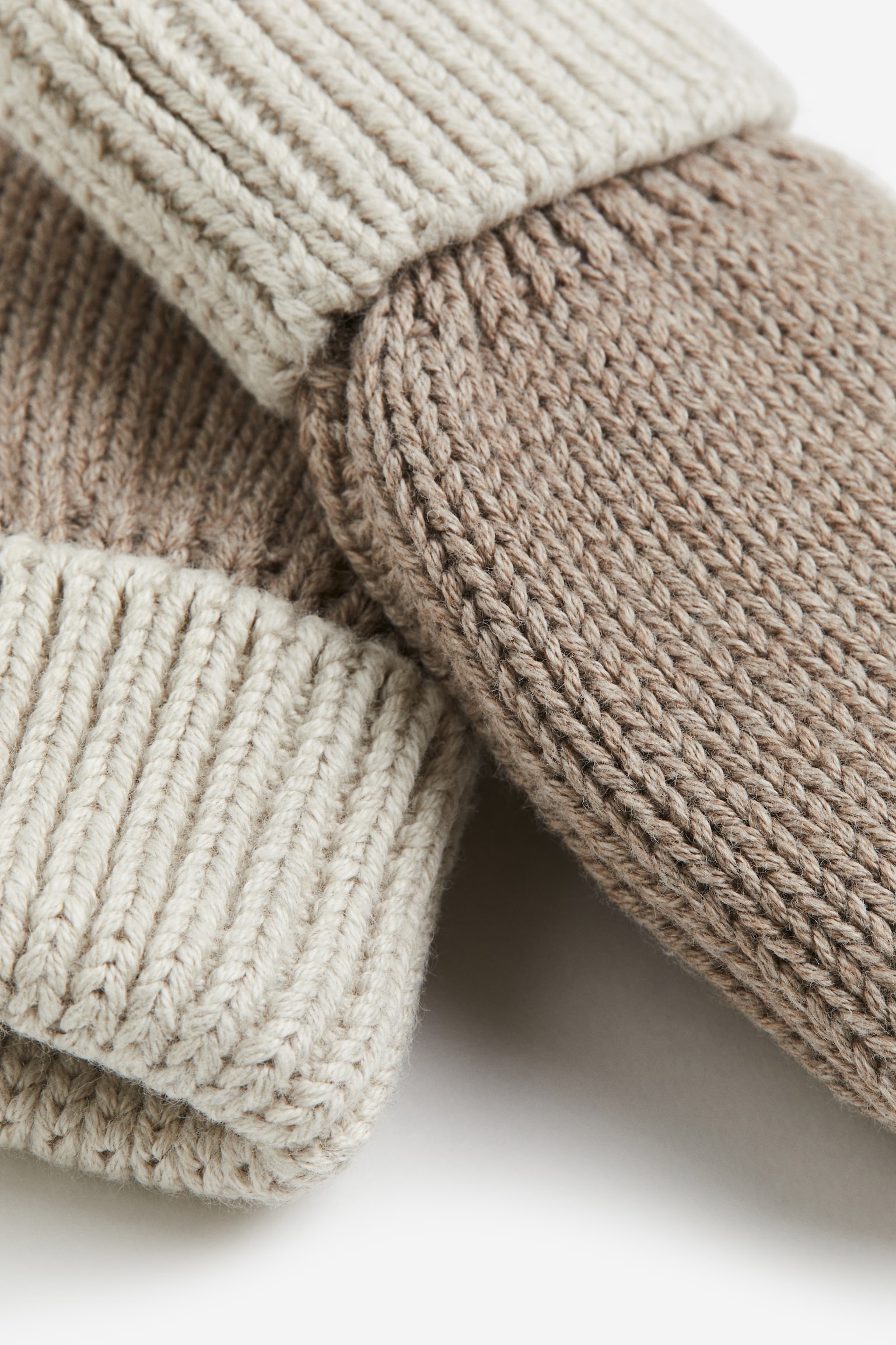 Mittens Light Taupe/light beige Knit Mittens for kids | H&M US