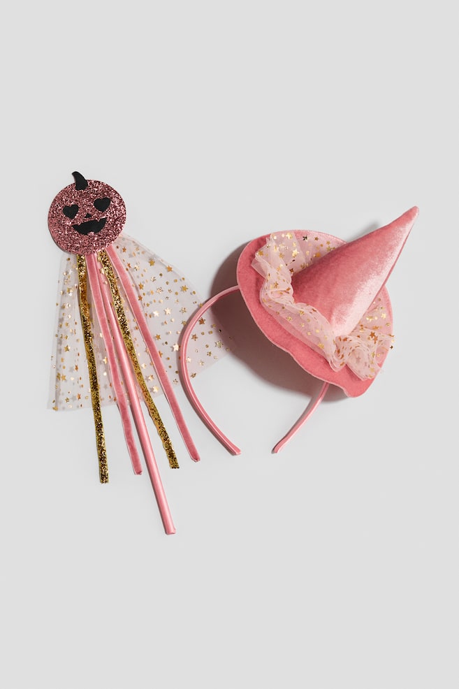 2-piece fancy dress set - Pink/Jack-o'-lantern/Black/Spider web - 1