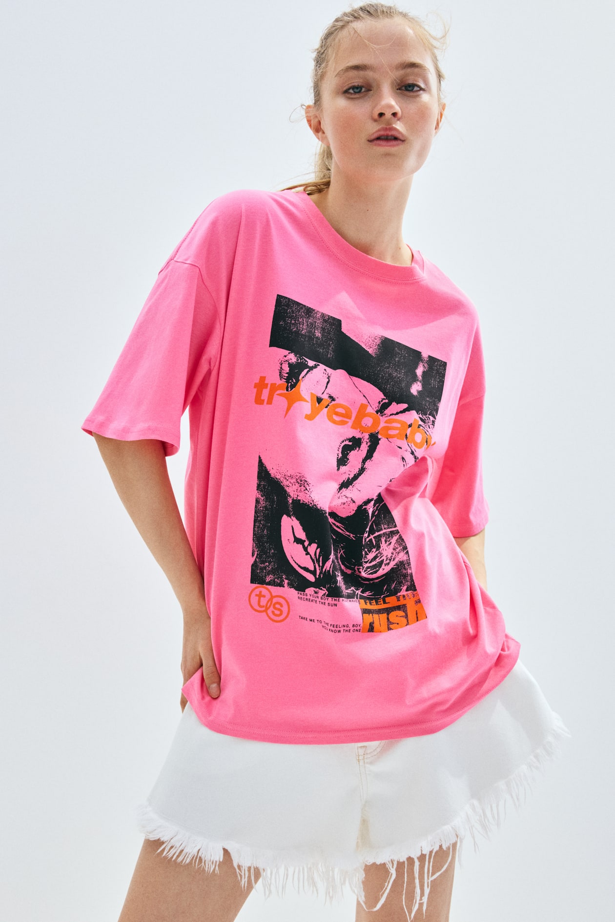 Maglietta Donna T Shirt Larghe Ragazza Aesthetic Magliette
