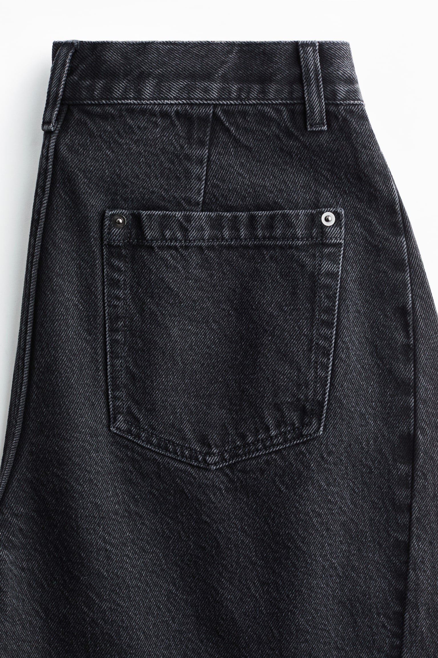 Barrel-leg jeans - Washed black - 5