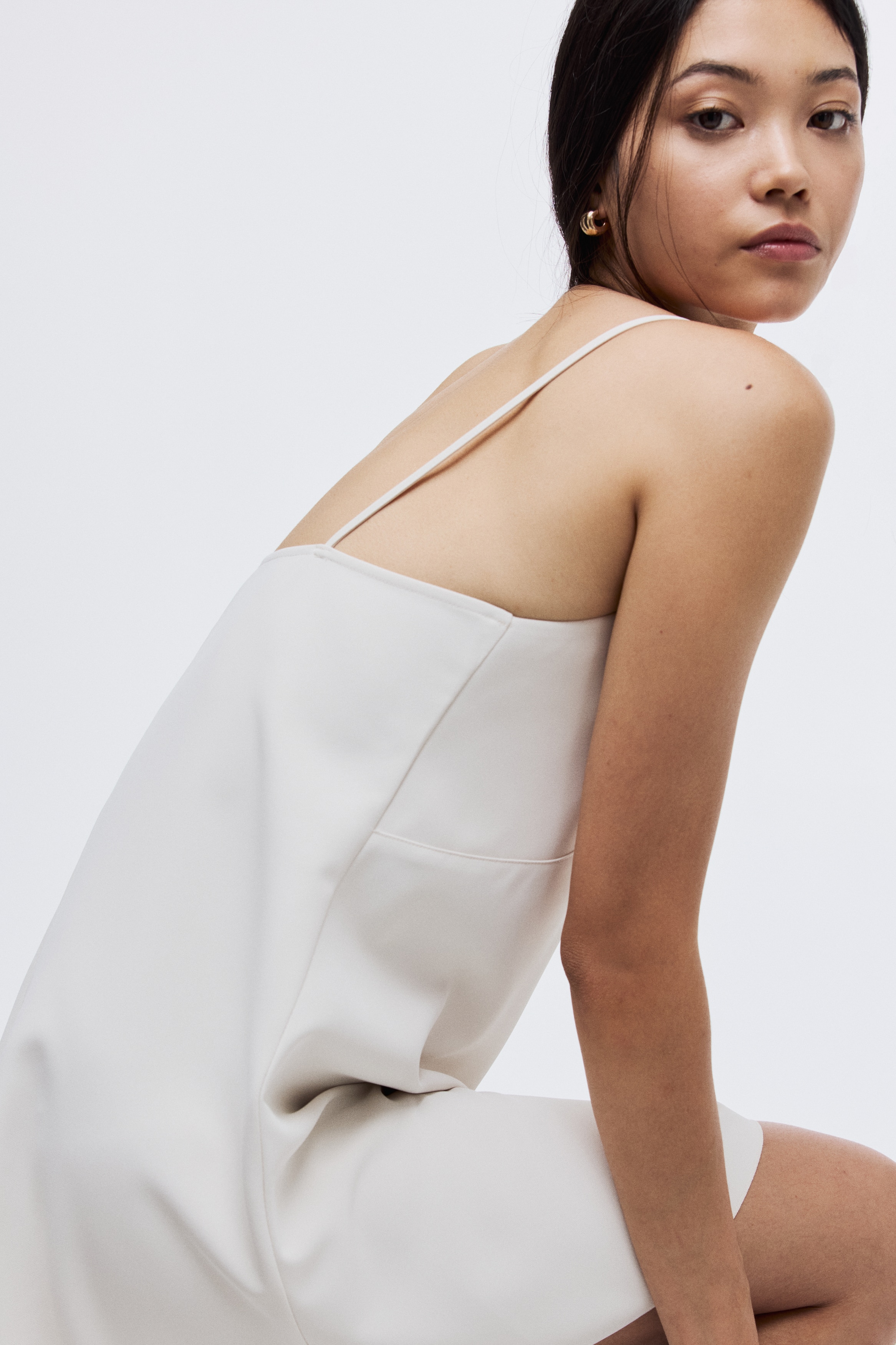 Lace-trimmed dress
