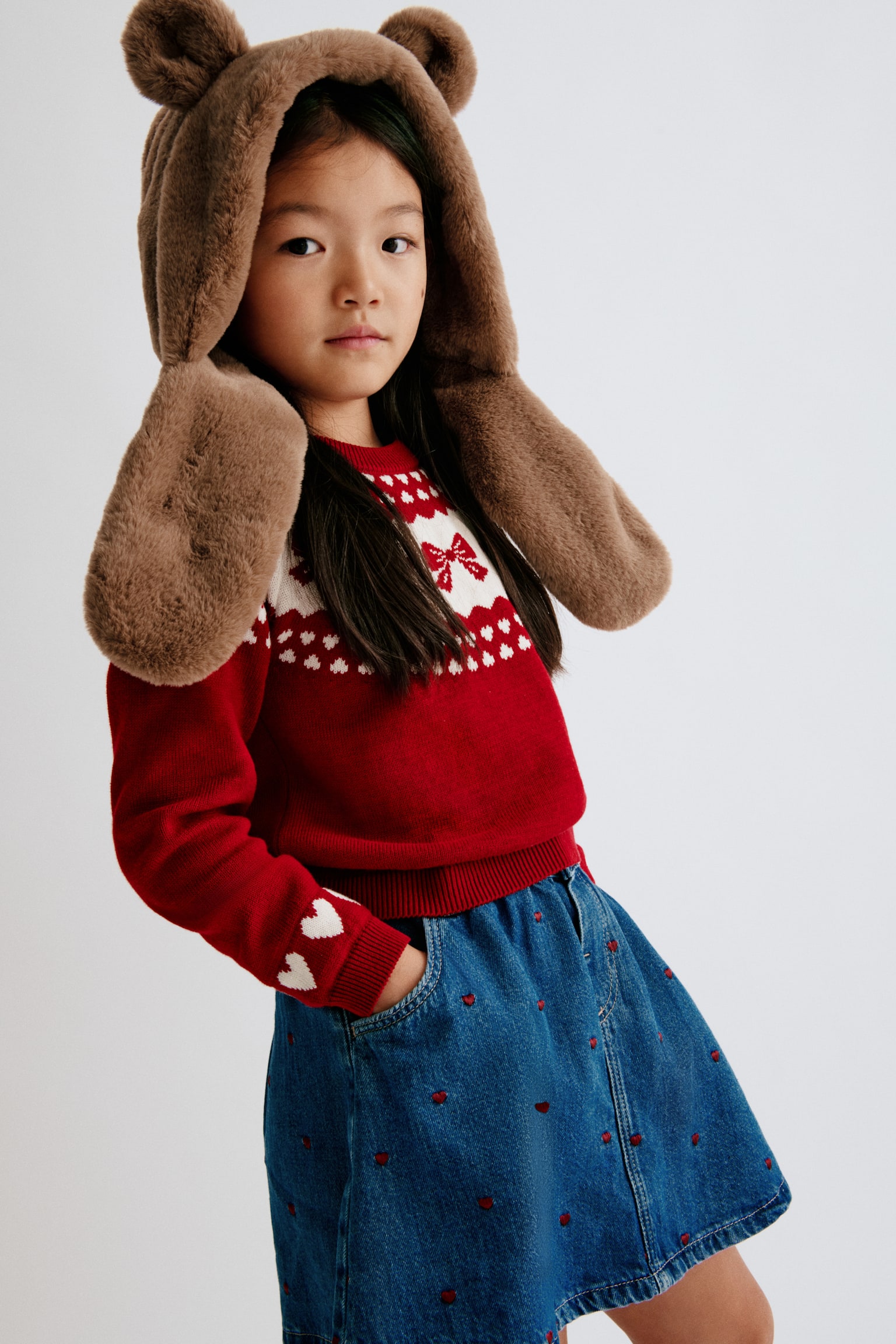 Детская юбка H&M Patterned Denim Skirt, цвет: Джинсовый синий — фото 4