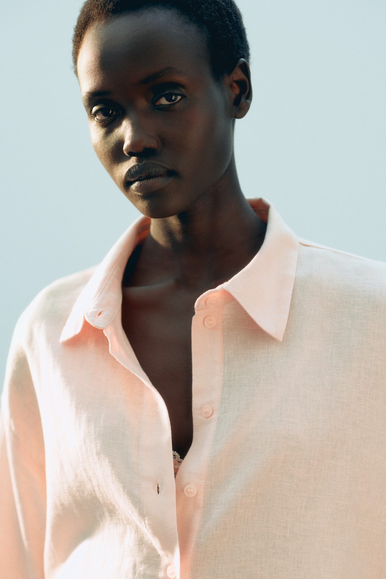Linen-blend shirt - image 3