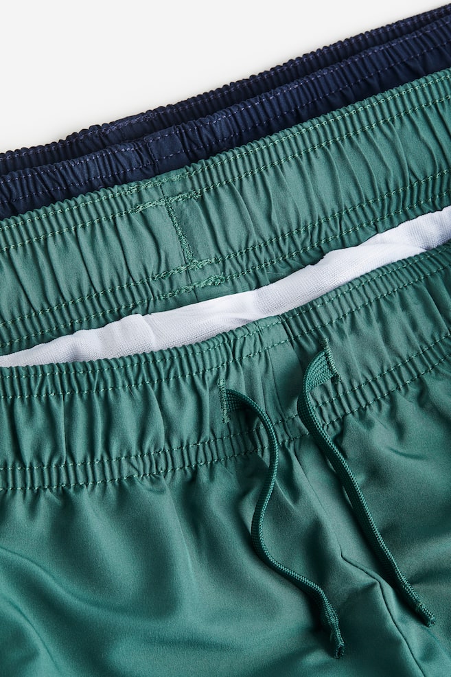2-pack swim shorts - Navy blue/Dark green/Khaki green/Lime green/Orange/Navy blue/Blue/Black/dc - 2
