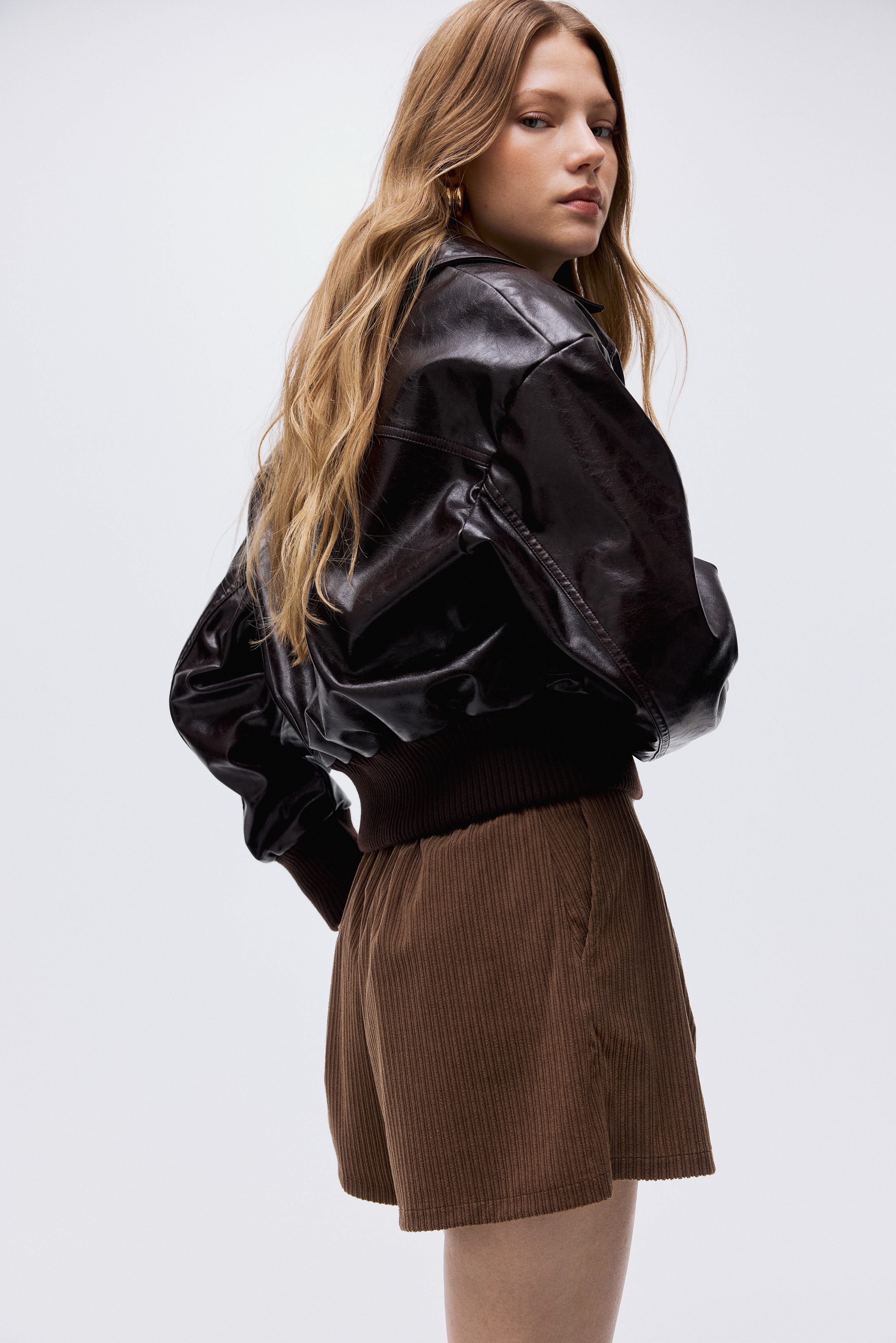 Pleated skort