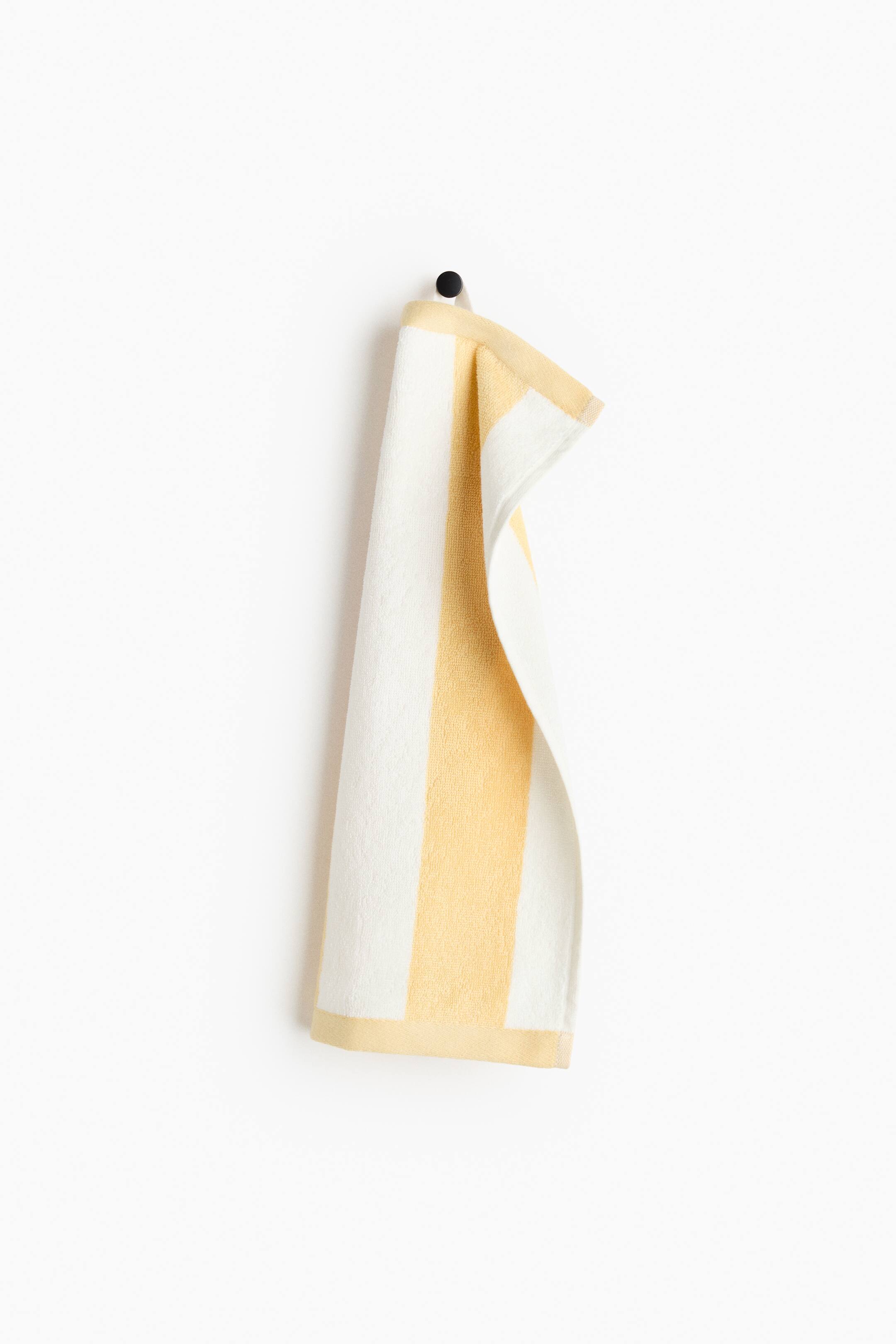 View larger image: Striped cotton terry guest towel - Light yellow/Striped - Home All | H&M IN 1