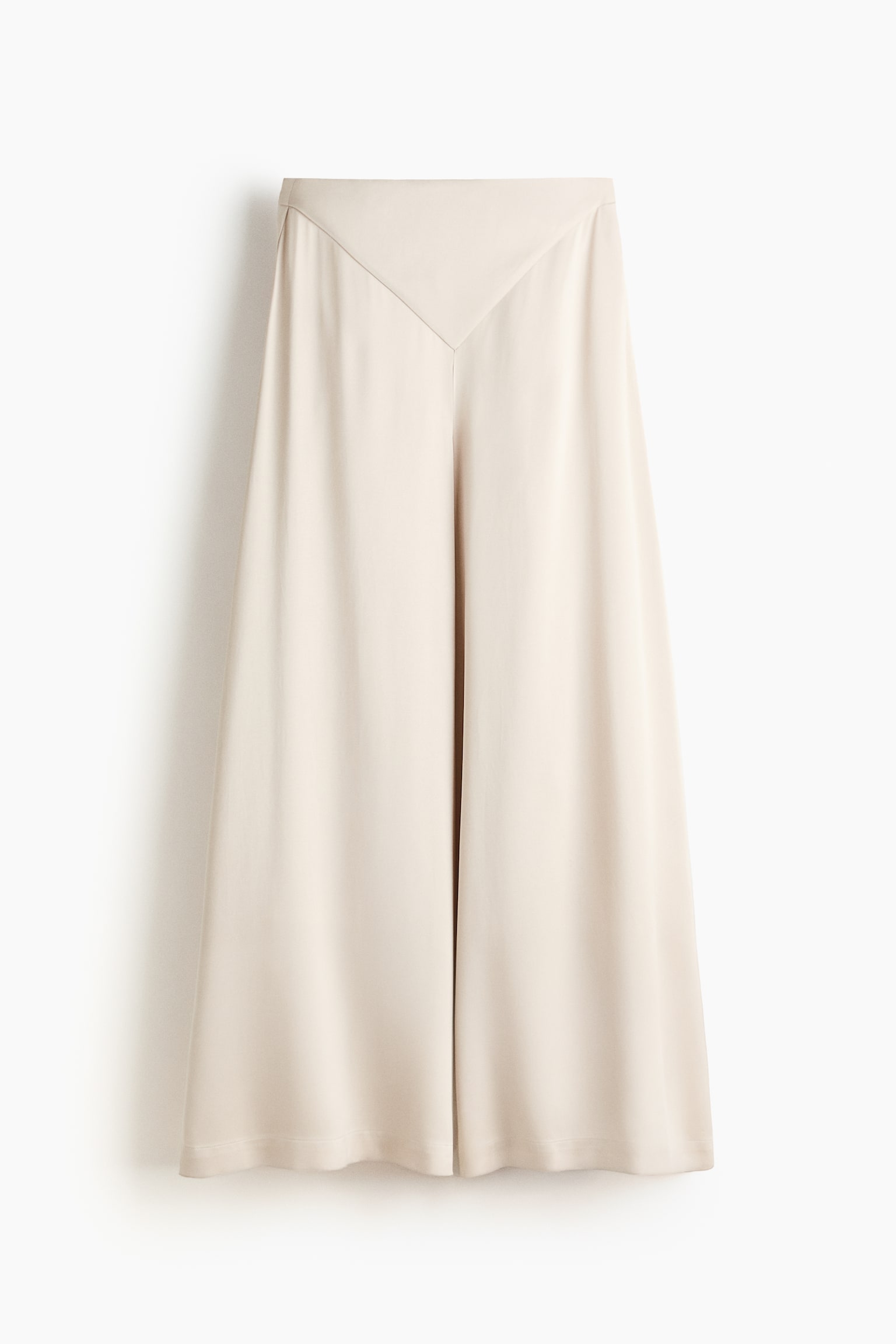 Wide-leg trousers - Beige clair - 1