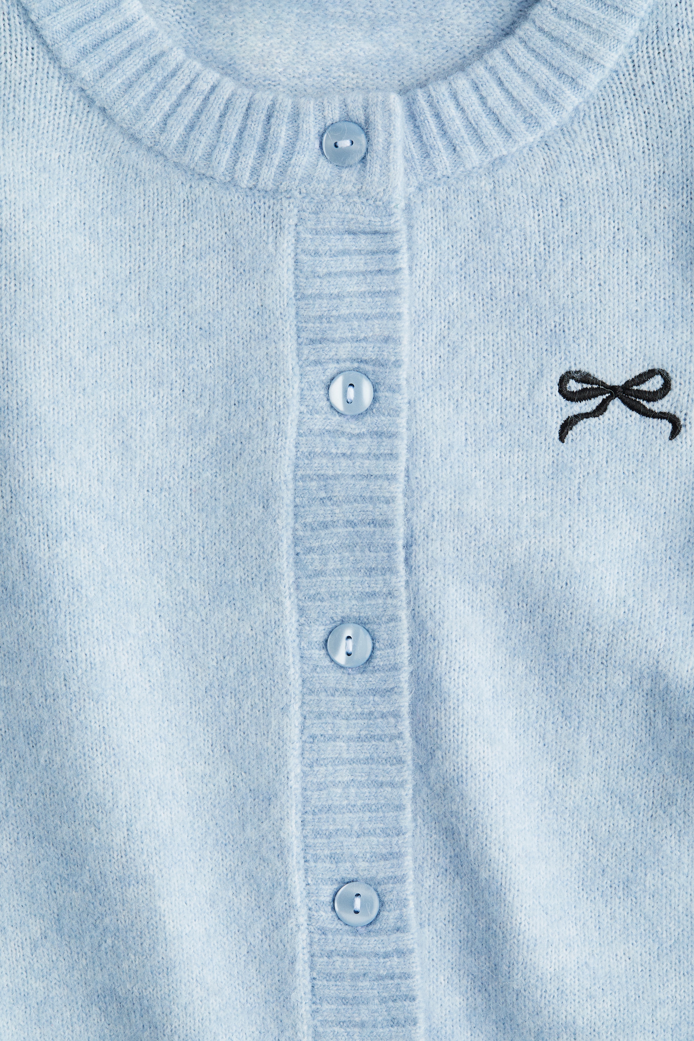 Embroidered-Detail Cardigan - Light blue - Kids | H&M US