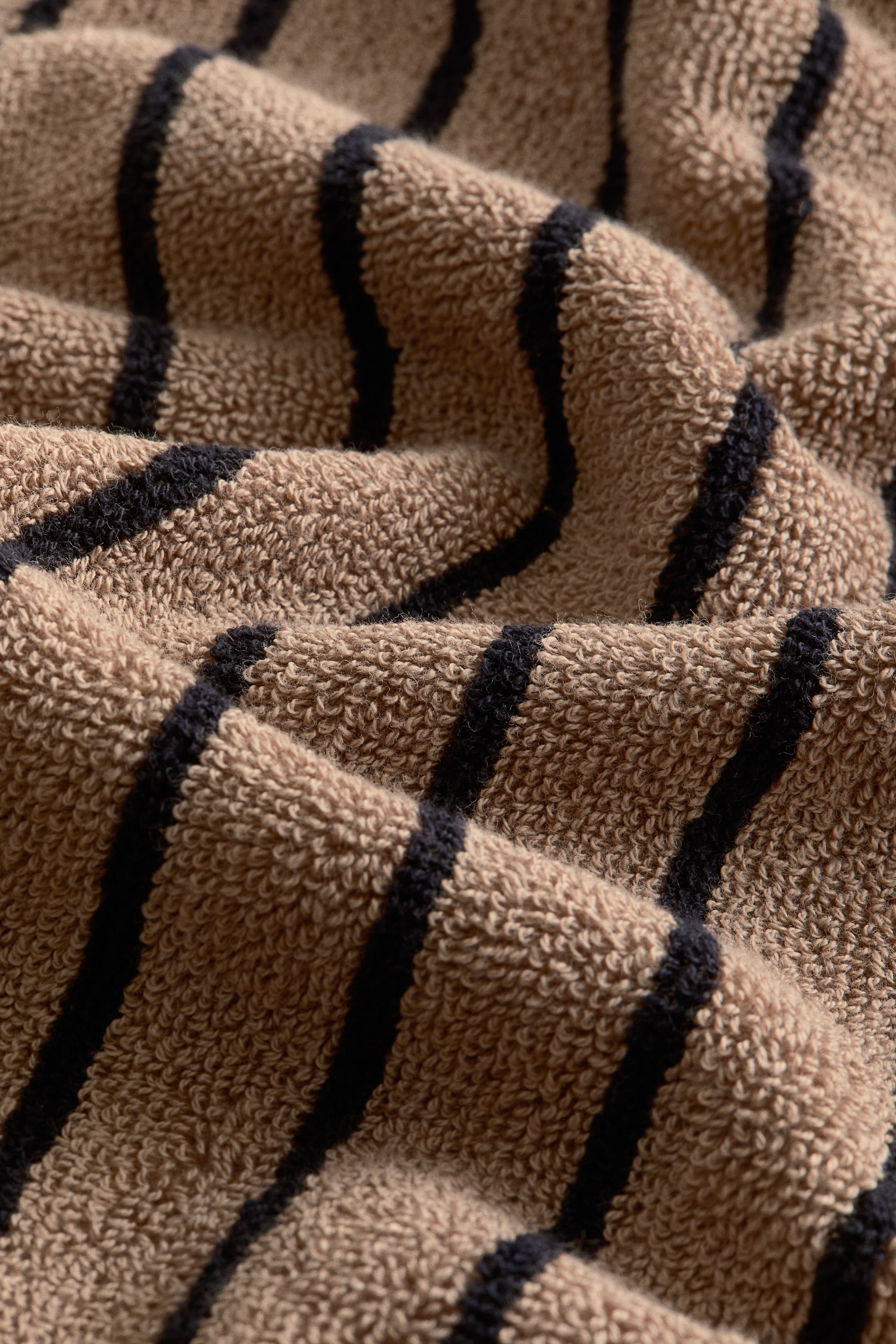 View larger image: Striped hand towel - Brown/Black striped - Home All | H&M IN 4