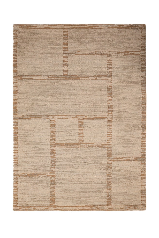 Harris Modula Wollteppich - Natur/Pistazie - 1