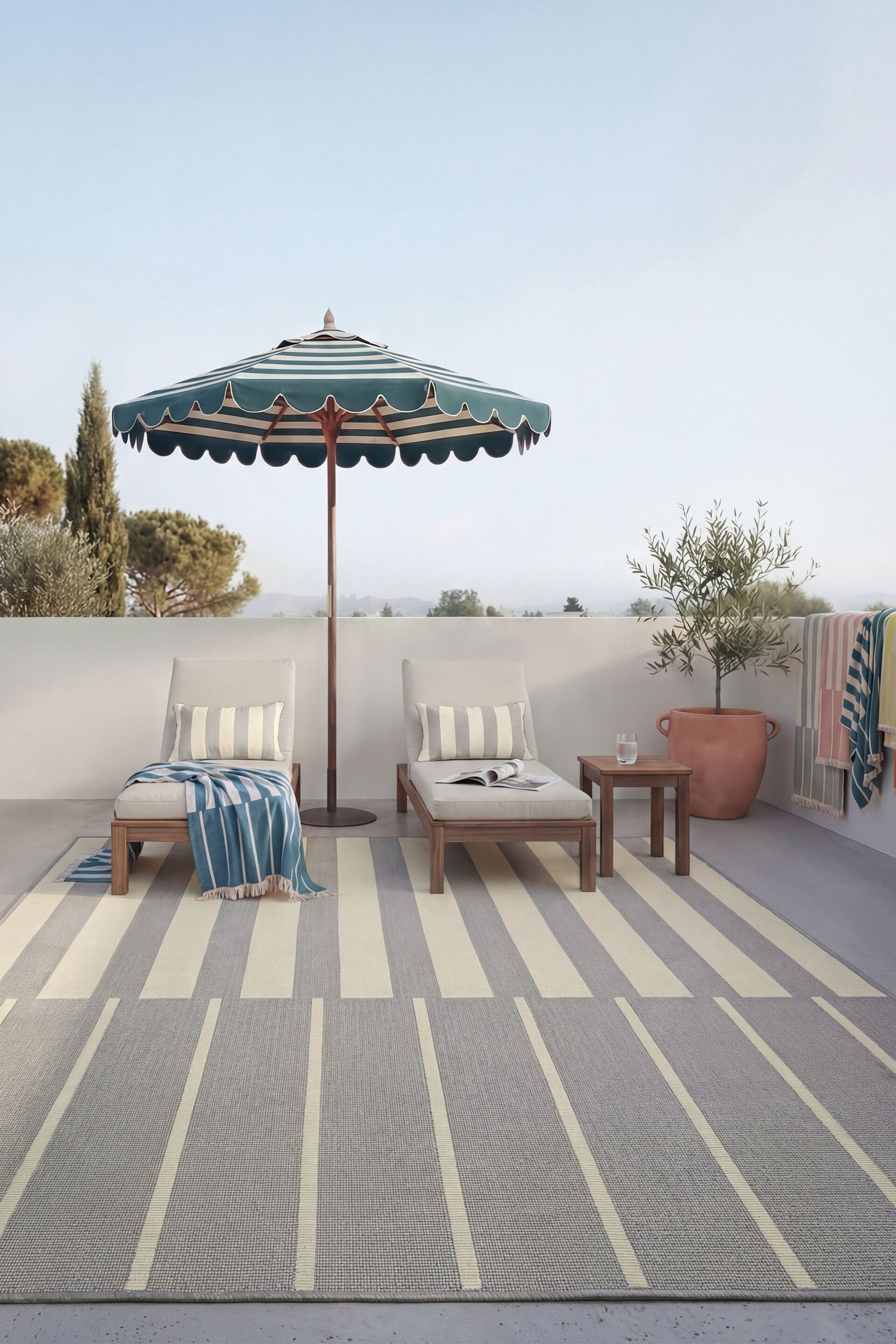Agrandir l'image: Tapis D'extérieur & Intérieur Reed - Gris - benuta - Home All | H&M FR 1