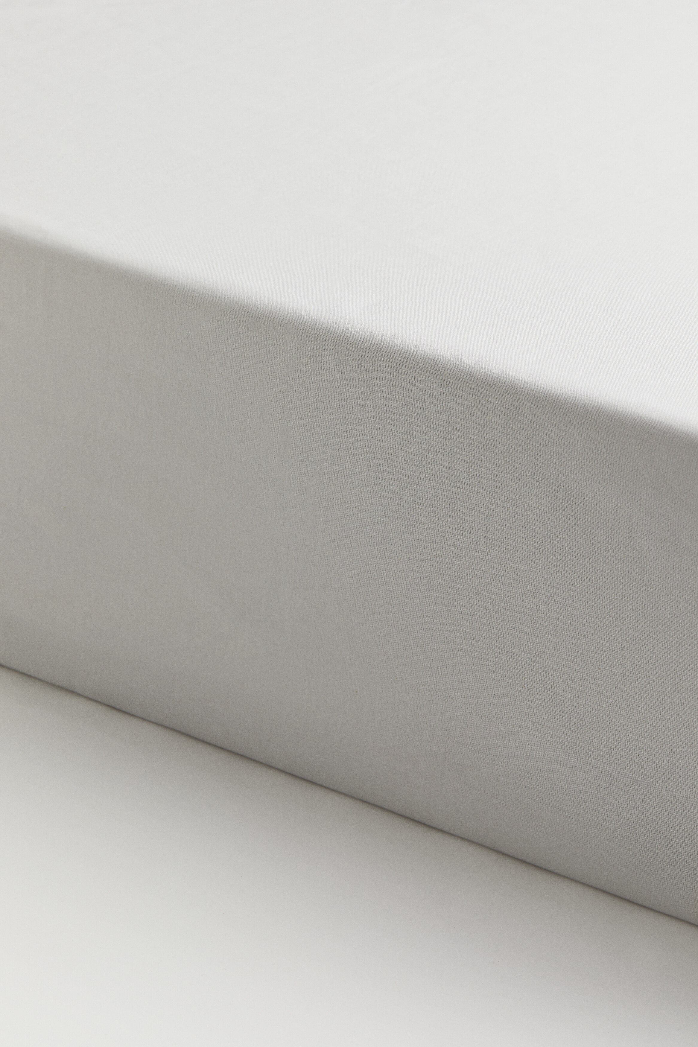 Drap contour en coton - Gris clair/Blanc/Grège/Bleu clair/Beige clair/Taupe clair