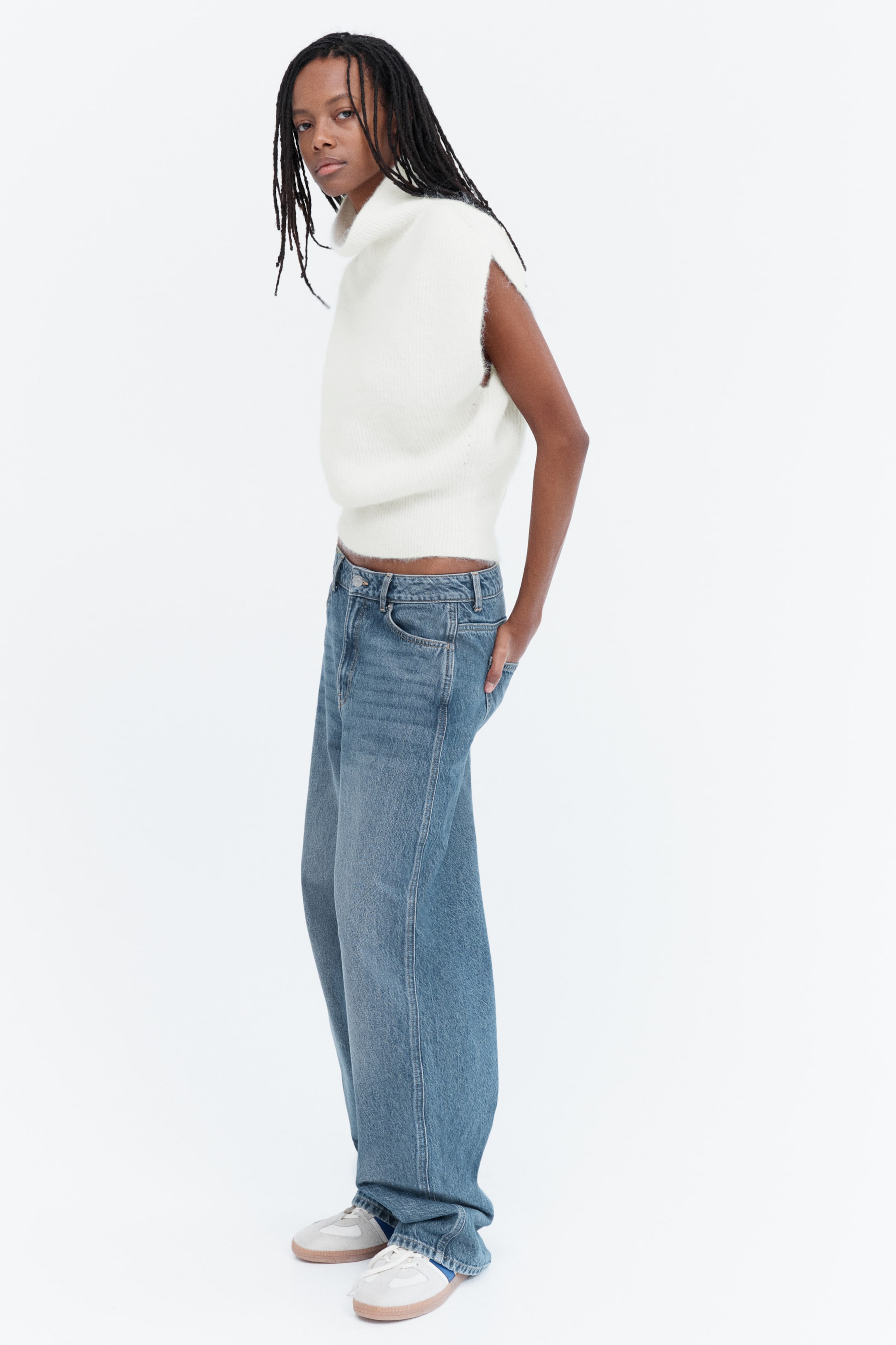 Mock Turtleneck Sweater Vest