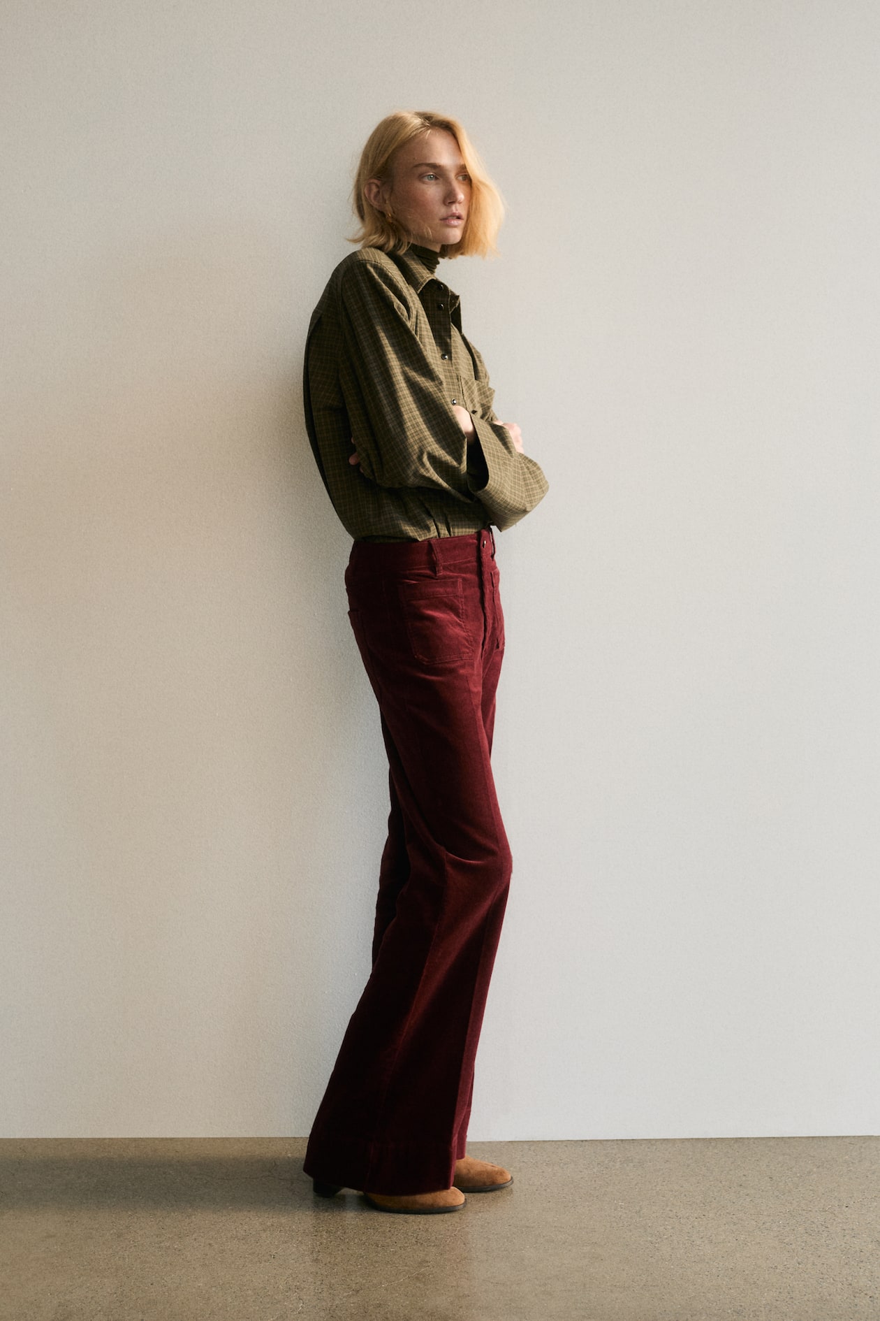 Flared Corduroy Pants - image 4