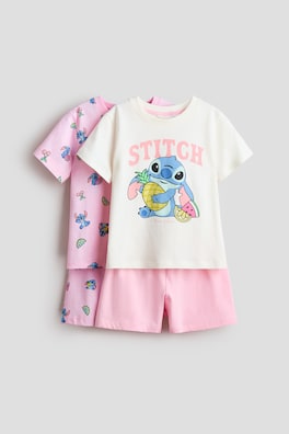 2-pack pyjamas med tryck
